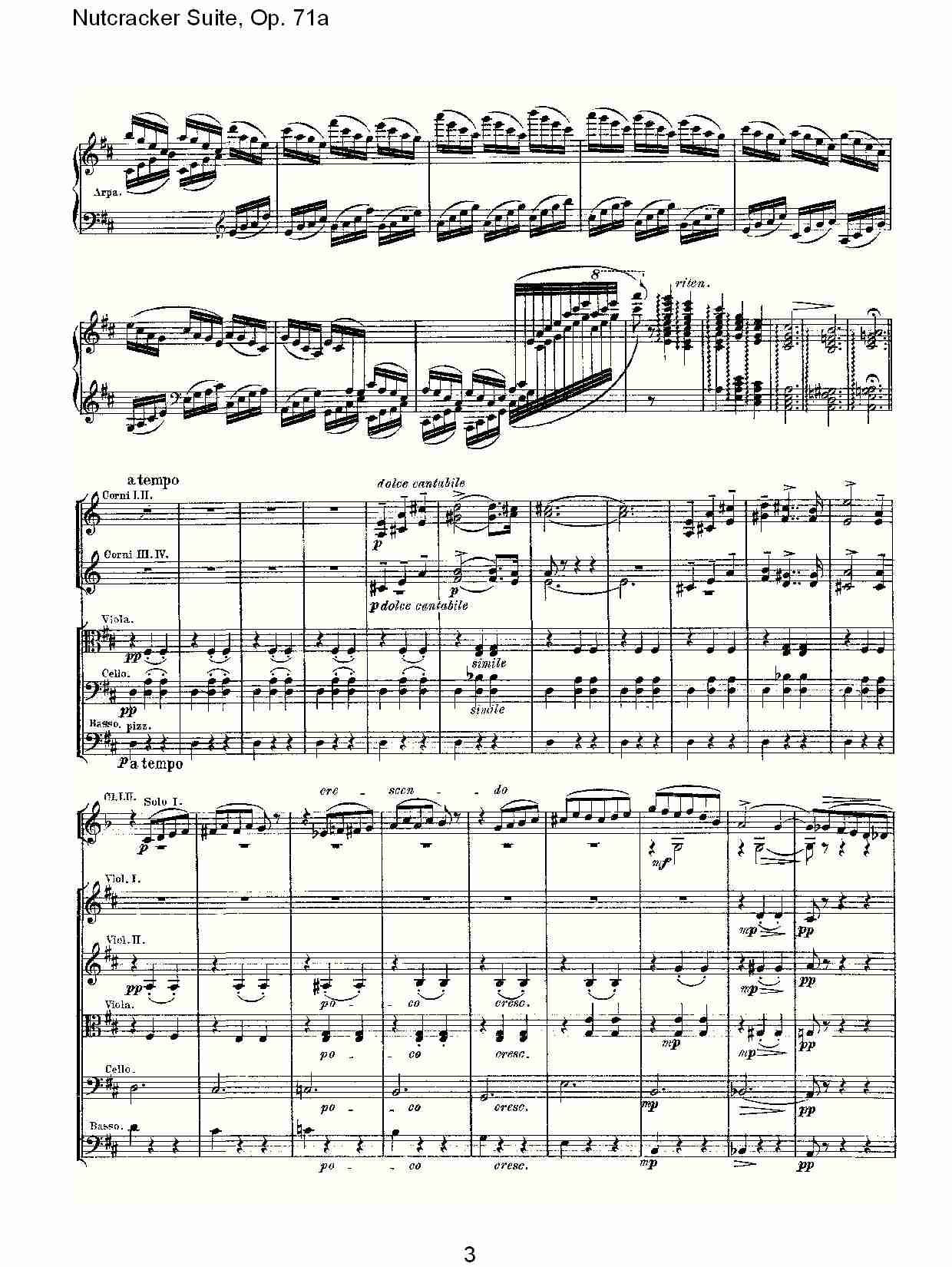 Nutcracker Suite, Op.71a   胡桃铗套曲，Op.71a第八乐章（一）总谱（图3）