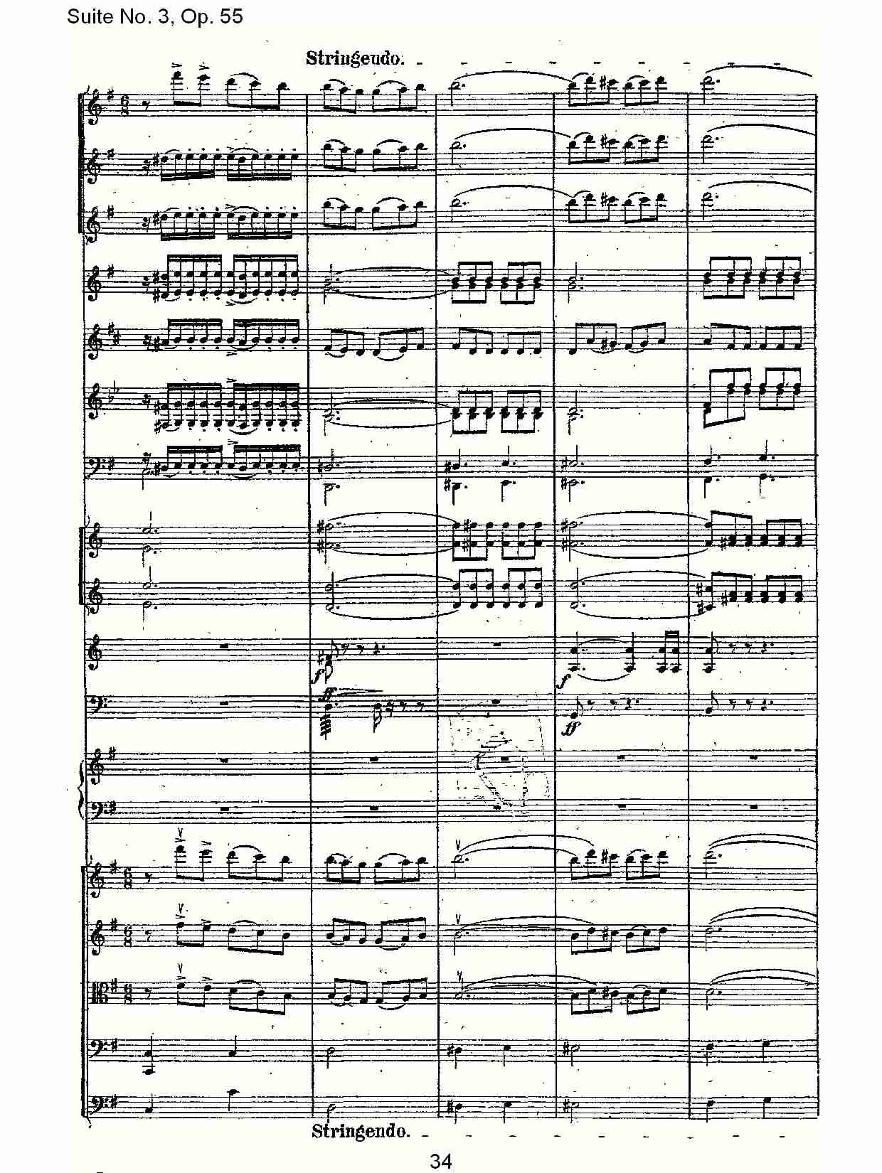 Suite No. 3, Op.55  第三套曲,Op.55第一乐章（七）总谱（图4）