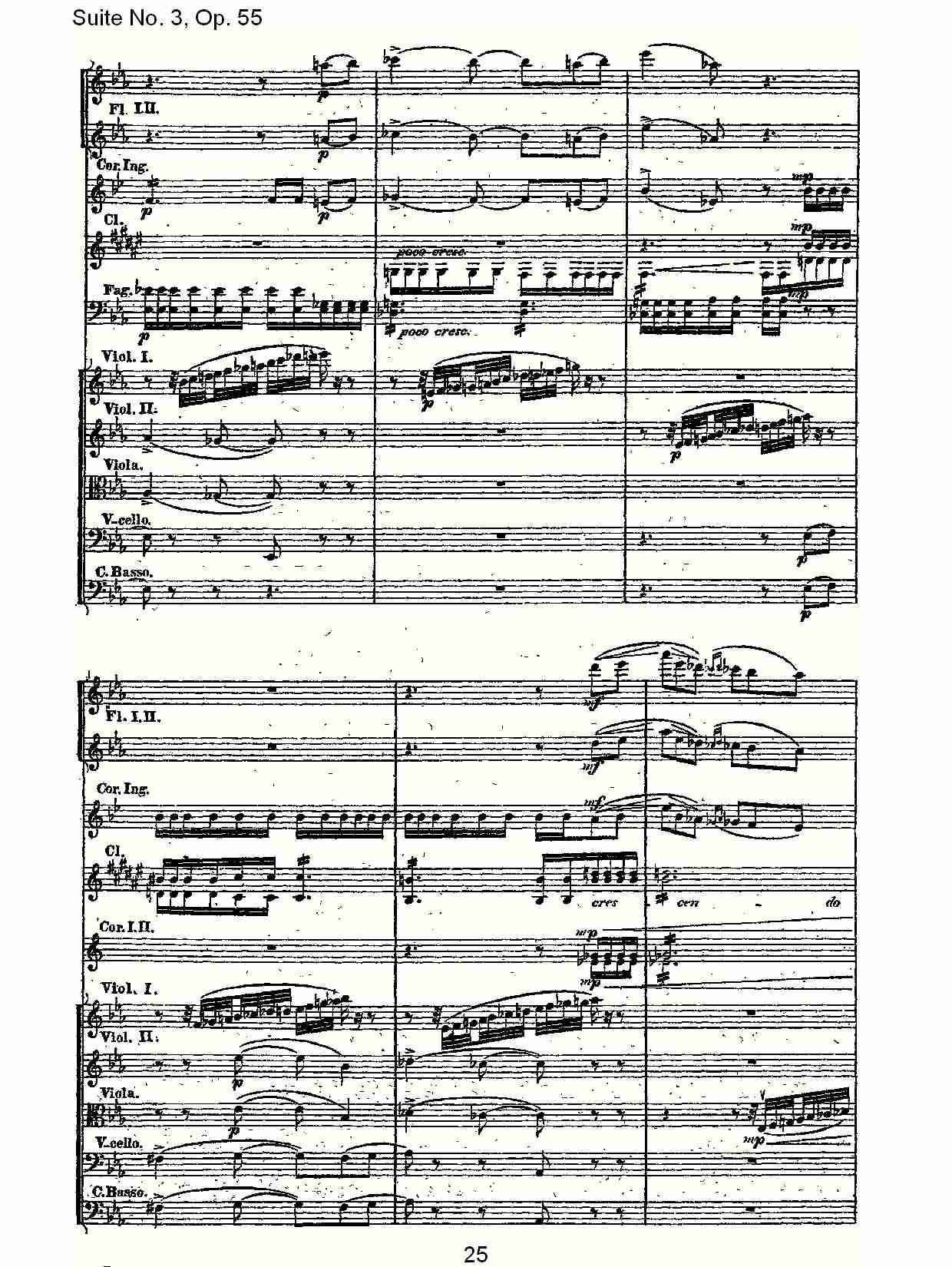 Suite No. 3, Op.55  第三套曲,Op.55第一乐章（五）总谱（图5）