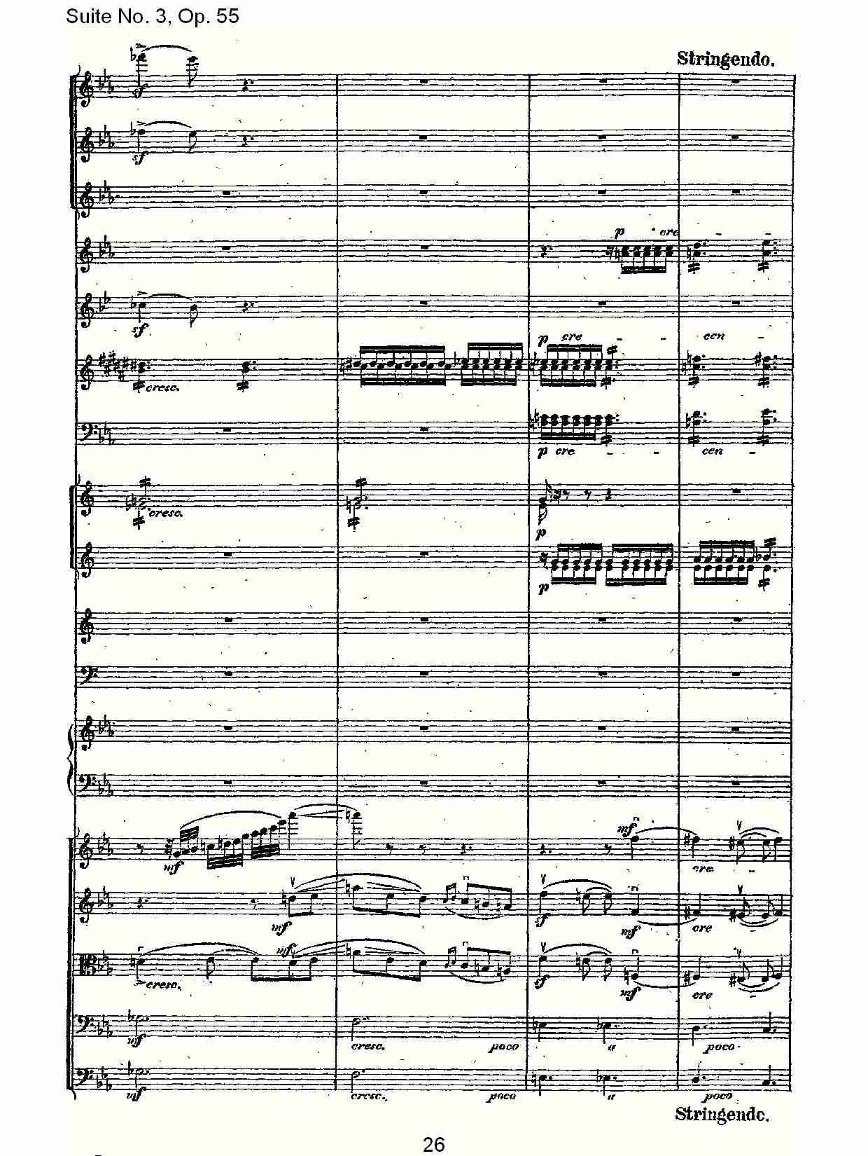 Suite No. 3, Op.55  第三套曲,Op.55第一乐章（六）总谱（图1）