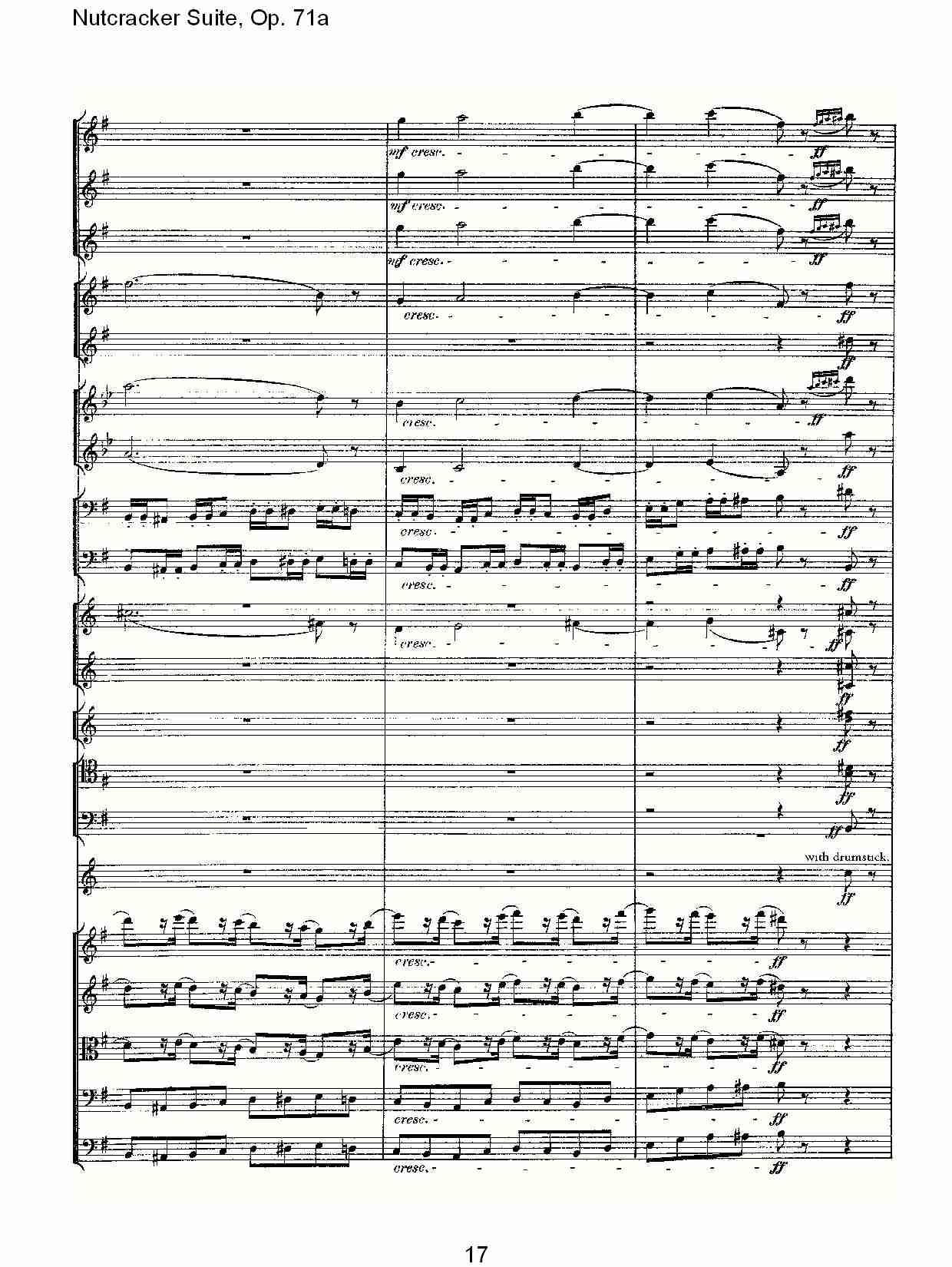 Nutcracker Suite, Op.71a   胡桃铗套曲，Op.71a第二乐章（四）总谱（图2）
