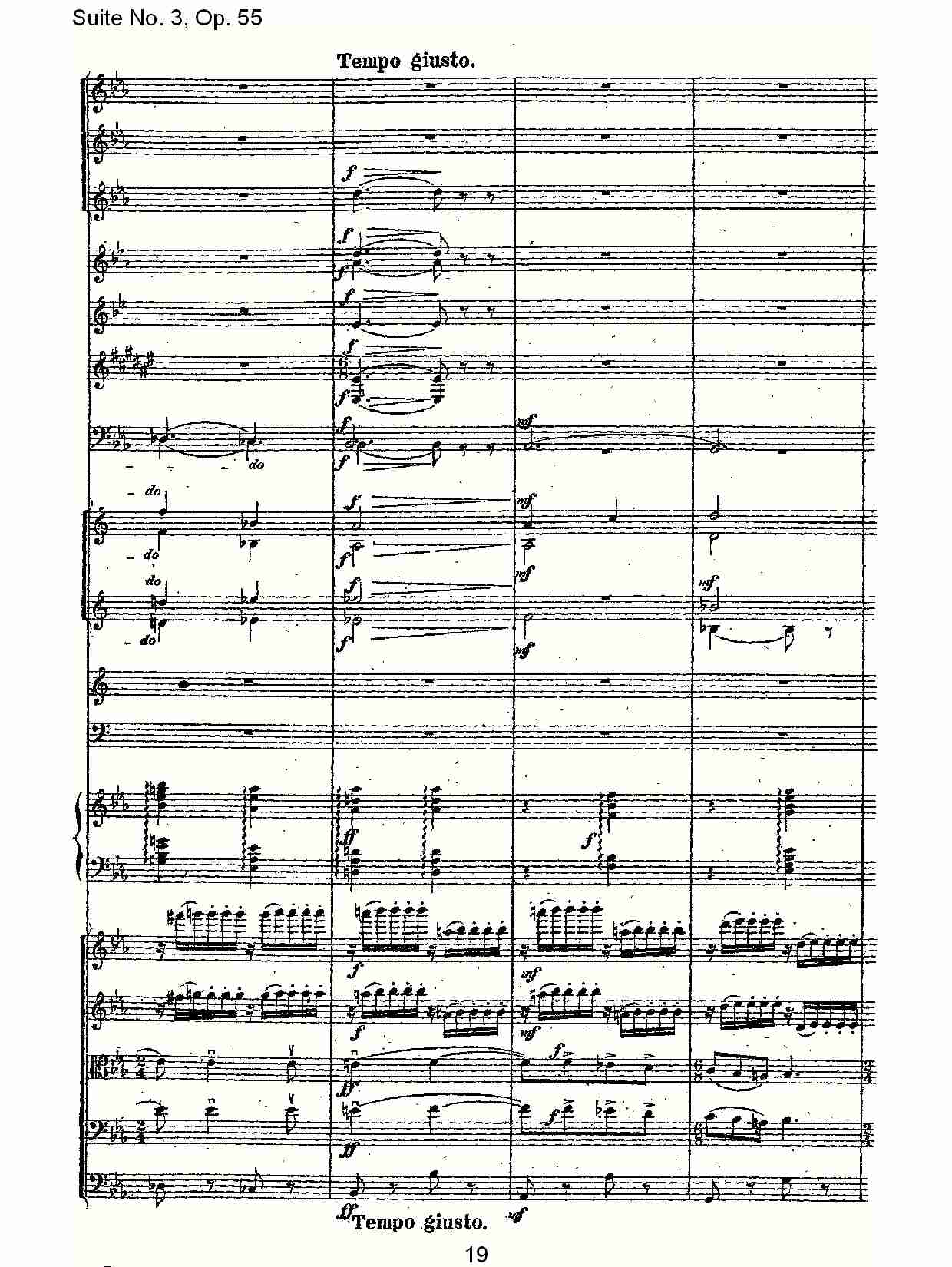 Suite No. 3, Op.55  第三套曲,Op.55第一乐章（四）总谱（图4）