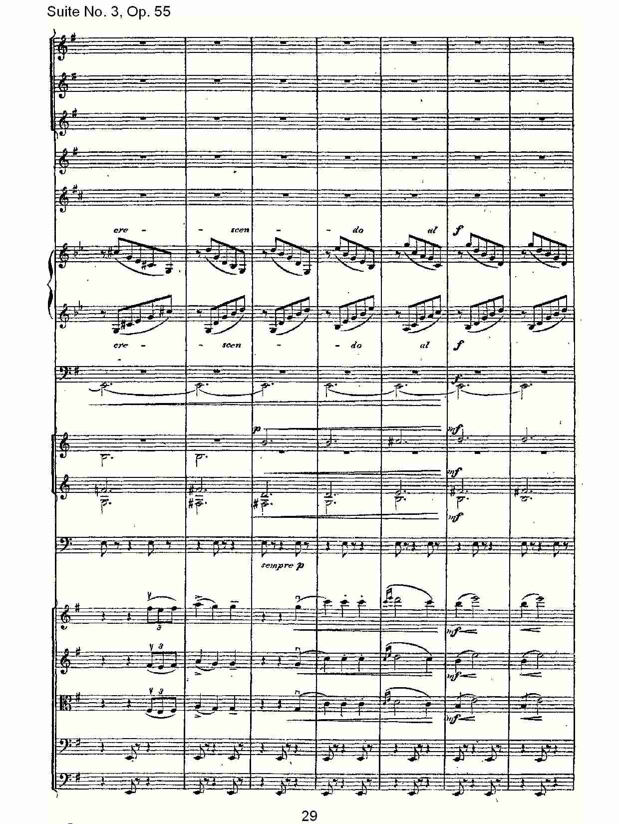 Suite No. 3, Op.55  第三套曲,Op.55第二乐章（六）总谱（图4）