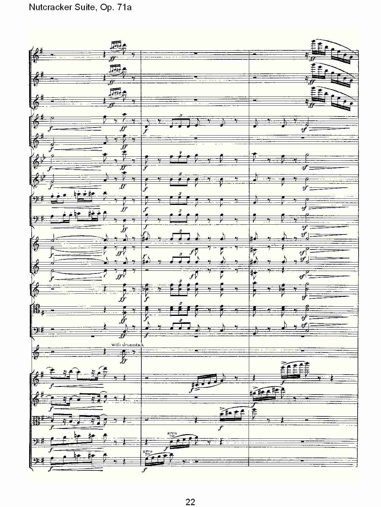 Nutcracker Suite, Op.71a   胡桃铗套曲，Op.71a第二乐章（五）总谱（图2）