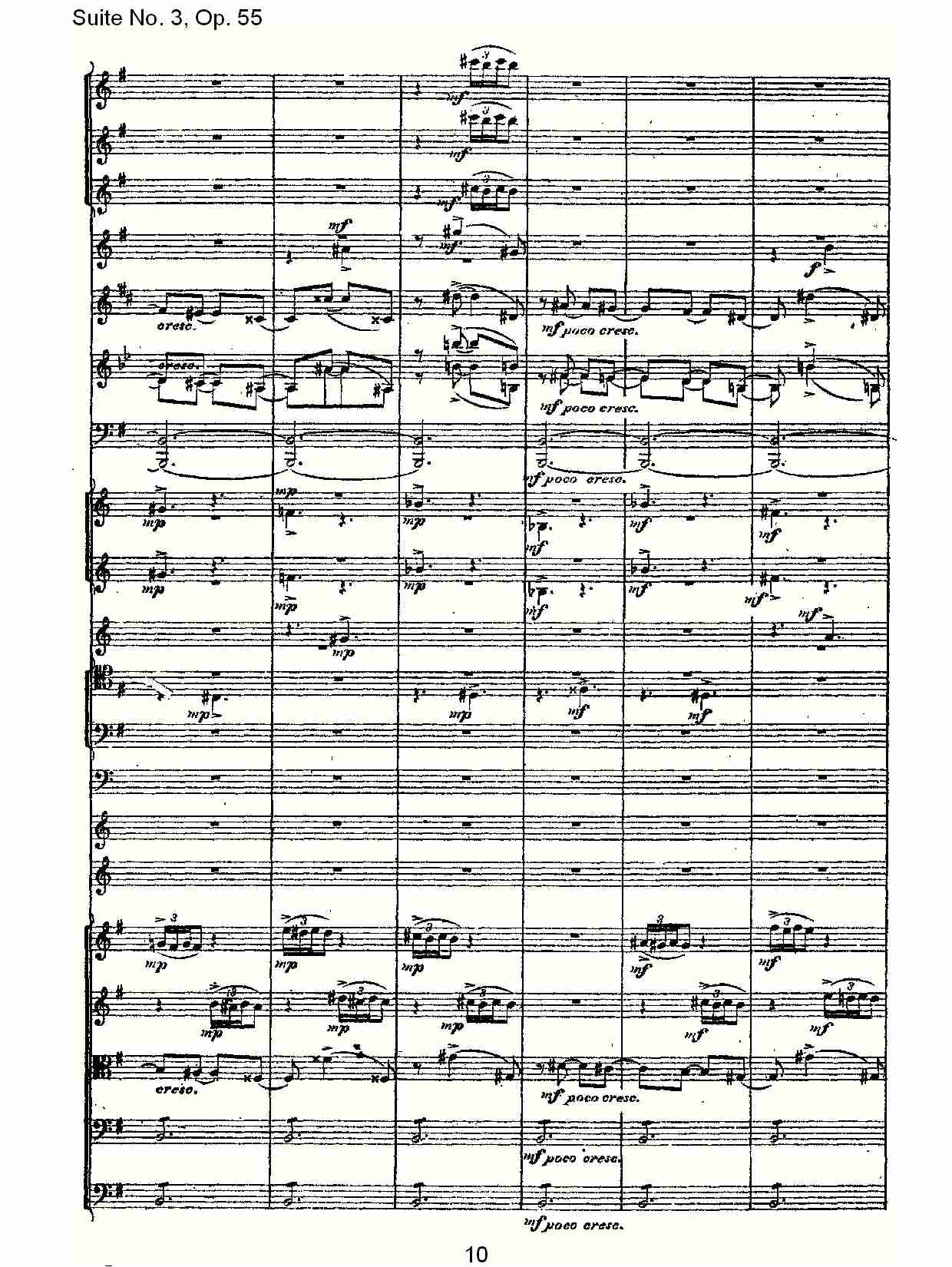 Suite No. 3, Op.55  第三套曲,Op.55第三乐章（二）总谱（图5）