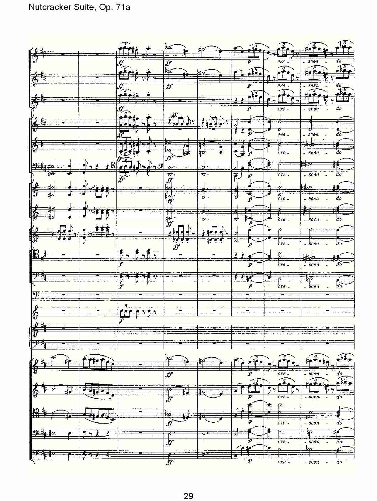 Nutcracker Suite, Op.71a   胡桃铗套曲，Op.71a第八乐章（六）总谱（图4）