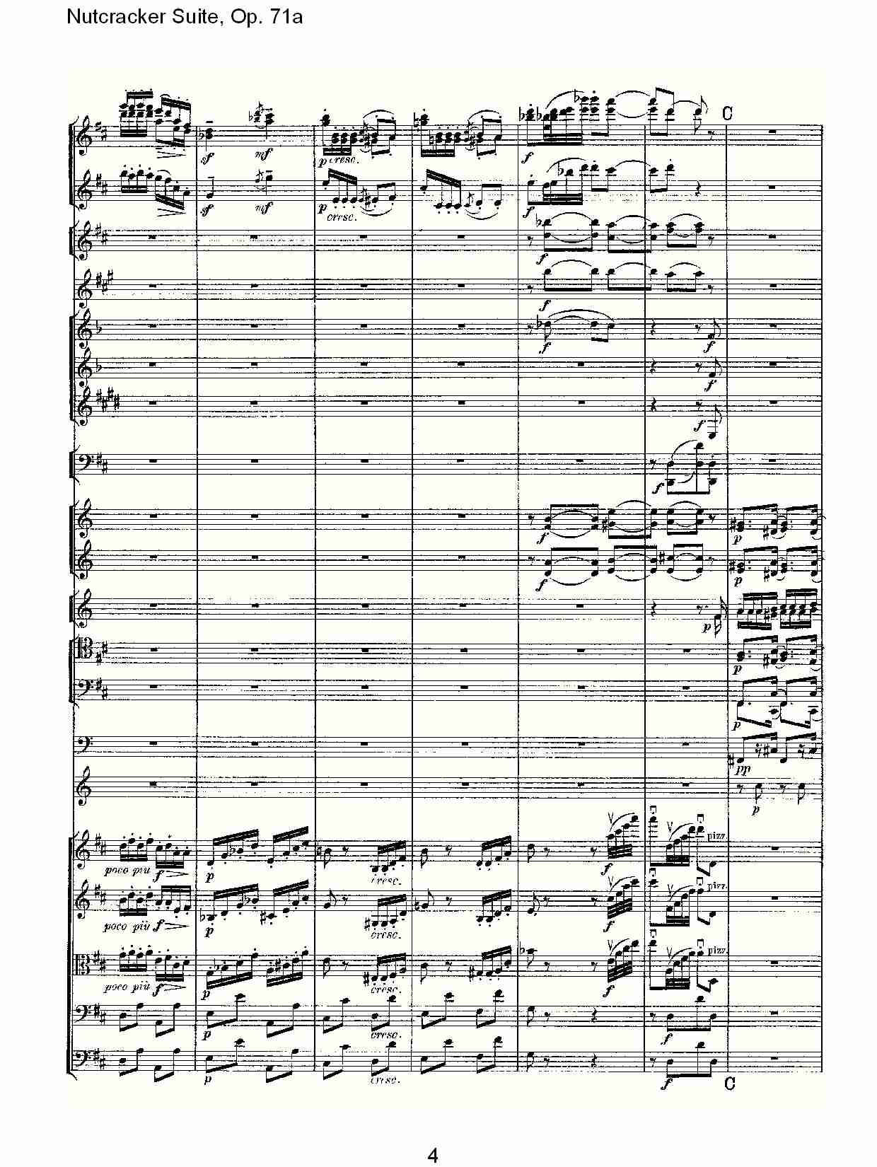 Nutcracker Suite, Op.71a   胡桃铗套曲，Op.71a第七乐章（一）总谱（图4）