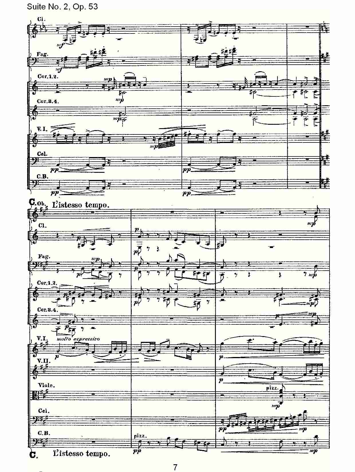 Suite No. 2, Op.53  第二套曲,Op.53第四乐章（二）总谱（图2）