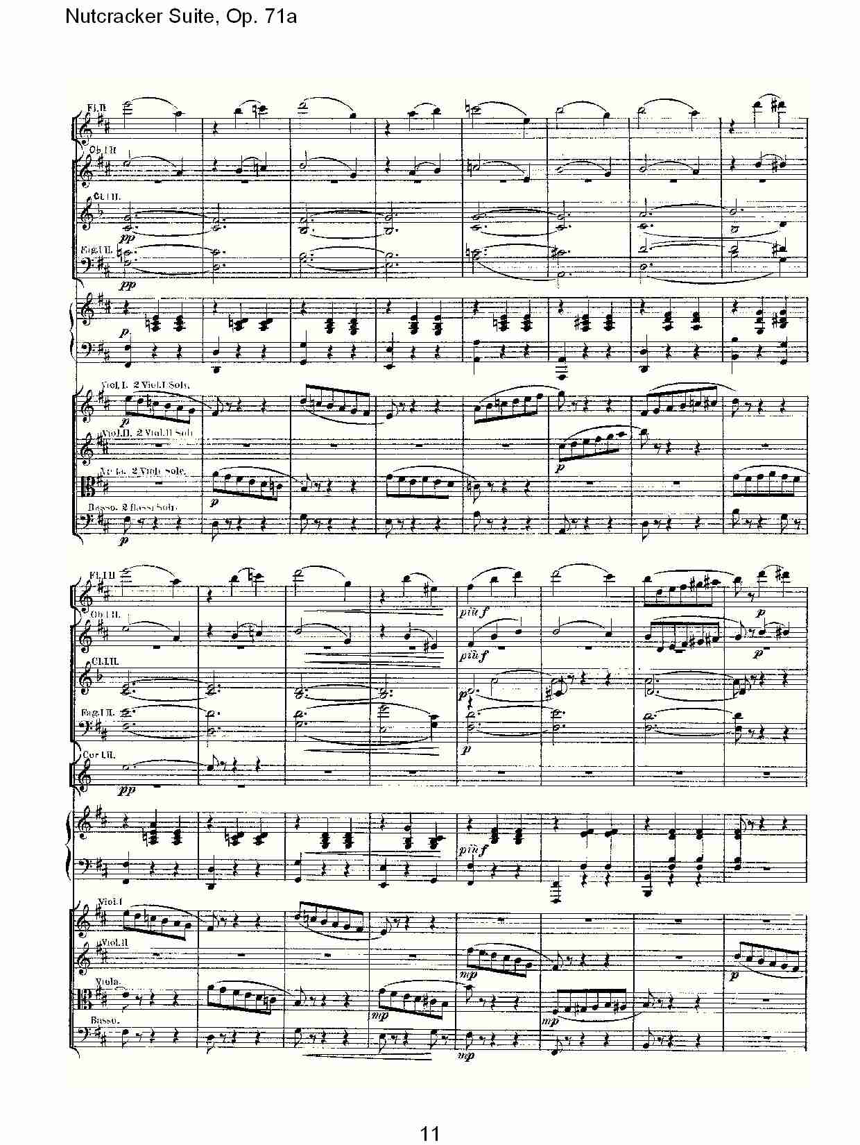 Nutcracker Suite, Op.71a   胡桃铗套曲，Op.71a第八乐章（三）总谱（图1）