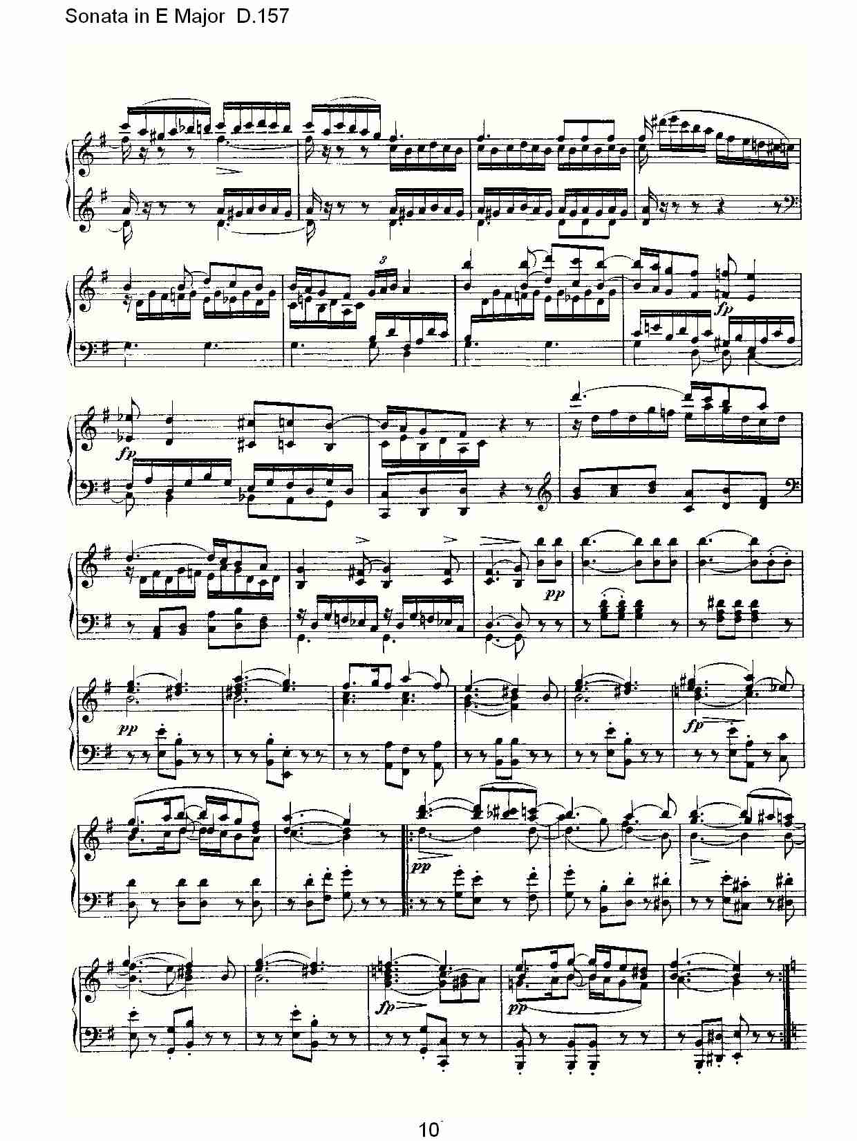 Sonata in E Major D.157  E大调奏鸣曲D.157（二）总谱（图5）