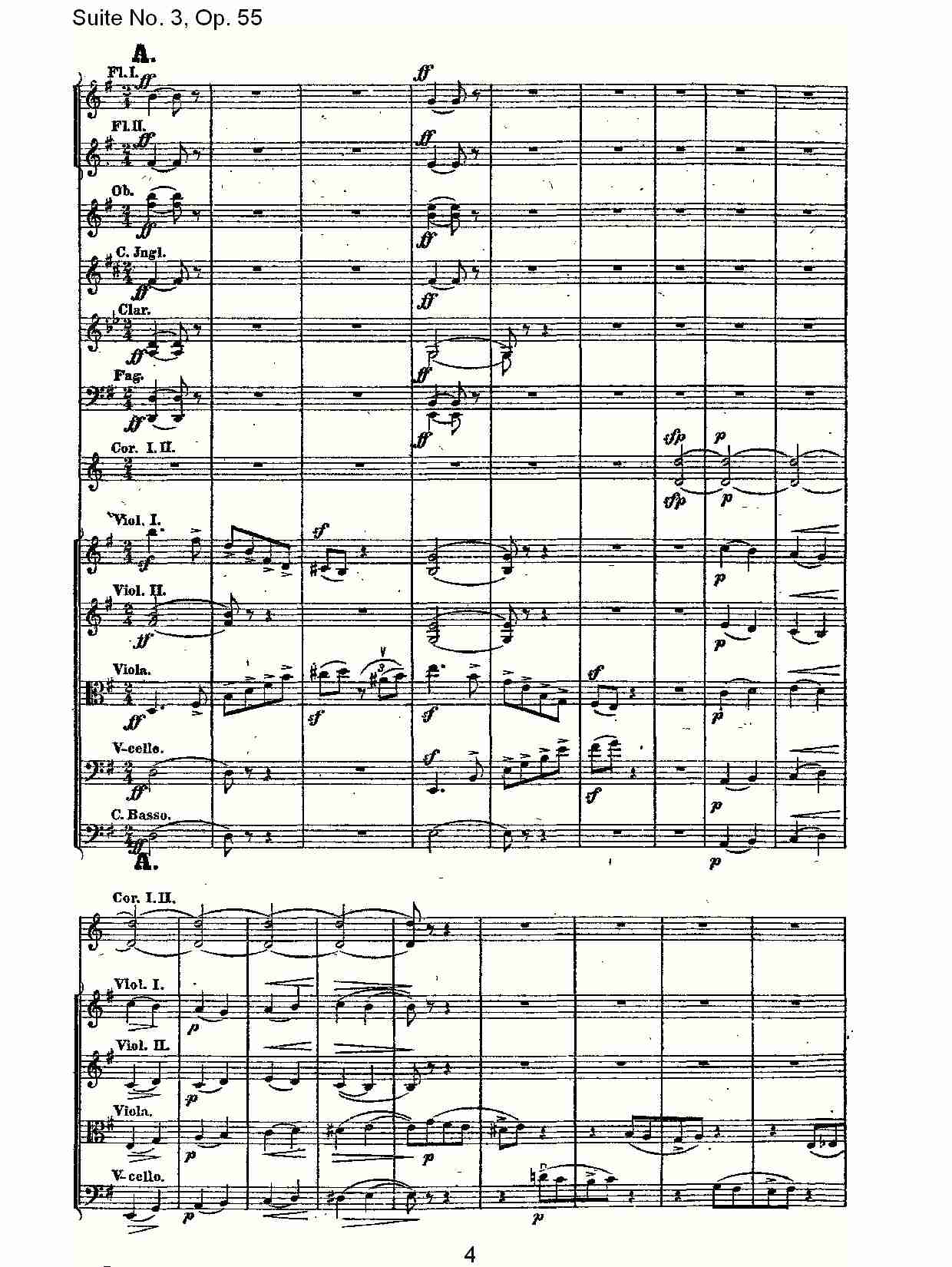 Suite No. 3, Op.55  第三套曲,Op.55第一乐章（一）总谱（图4）
