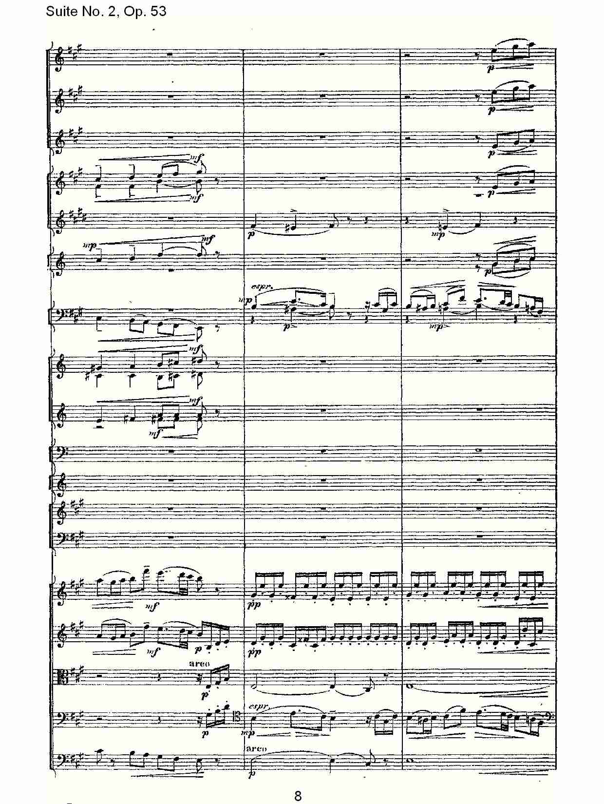 Suite No. 2, Op.53  第二套曲,Op.53第四乐章（二）总谱（图3）
