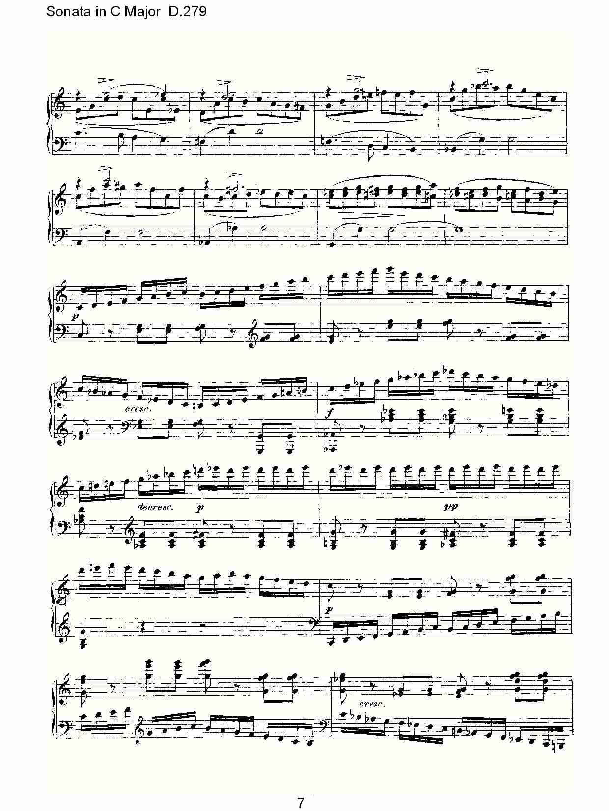 Sonata in C Major D.279  C大调奏鸣曲D.279（二）总谱（图2）