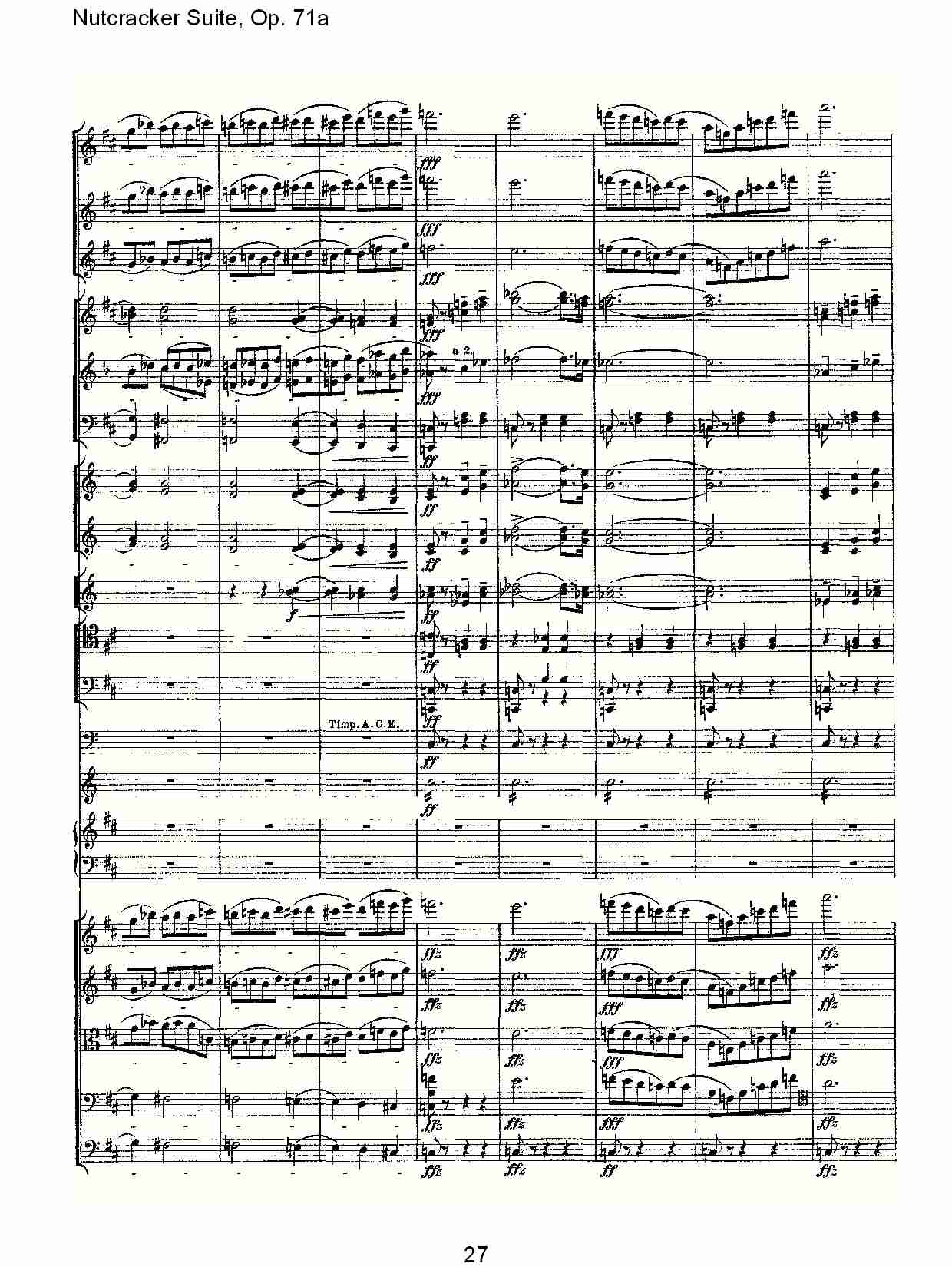 Nutcracker Suite, Op.71a   胡桃铗套曲，Op.71a第八乐章（六）总谱（图2）