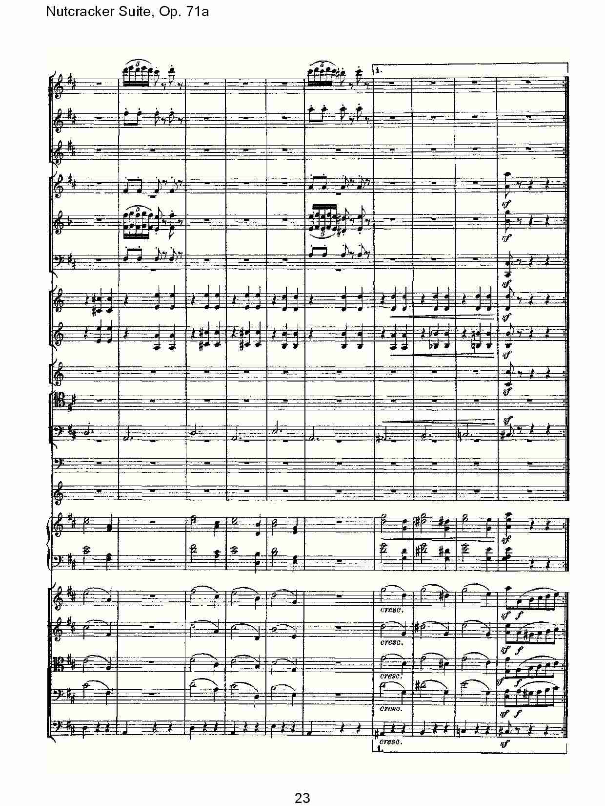 Nutcracker Suite, Op.71a   胡桃铗套曲，Op.71a第八乐章（五）总谱（图3）