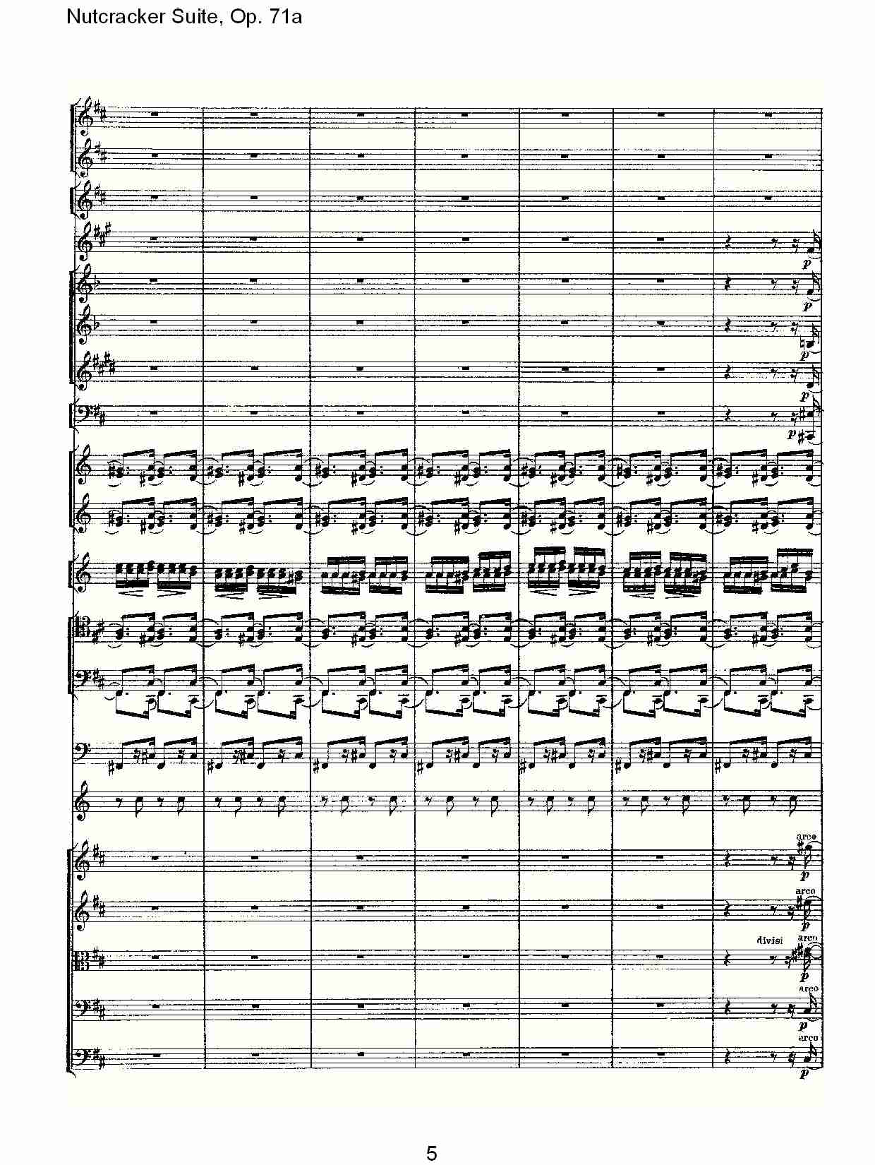Nutcracker Suite, Op.71a   胡桃铗套曲，Op.71a第七乐章（一）总谱（图5）
