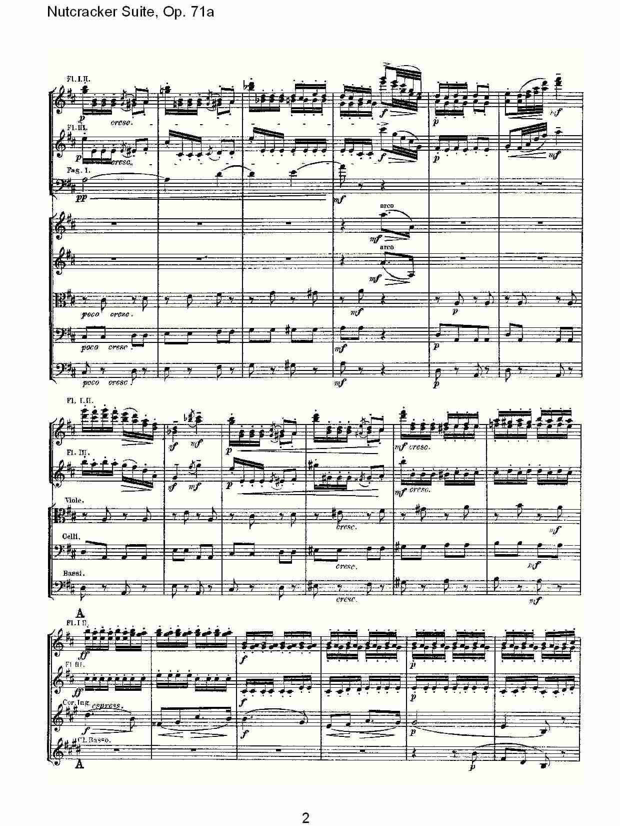 Nutcracker Suite, Op.71a   胡桃铗套曲，Op.71a第七乐章（一）总谱（图2）