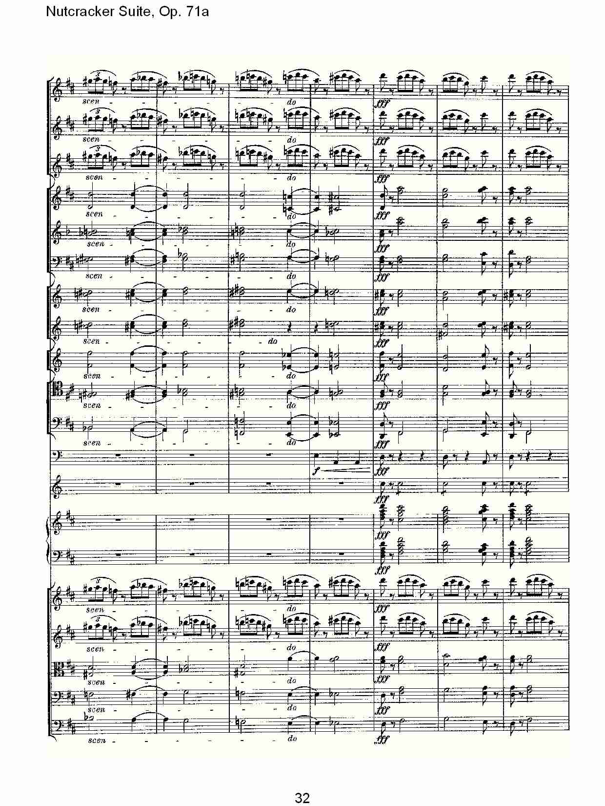 Nutcracker Suite, Op.71a   胡桃铗套曲，Op.71a第八乐章（七）总谱（图2）