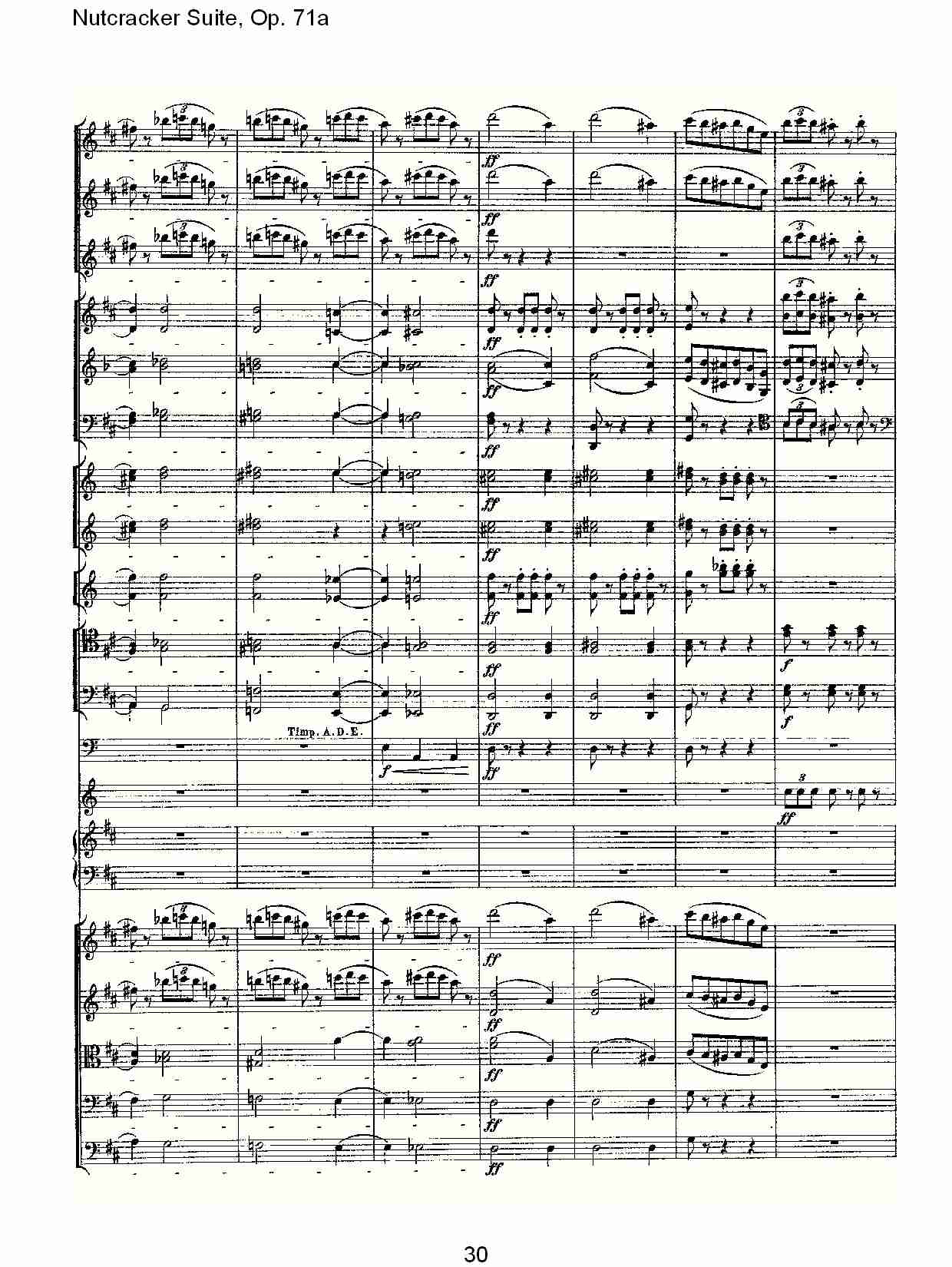 Nutcracker Suite, Op.71a   胡桃铗套曲，Op.71a第八乐章（六）总谱（图5）