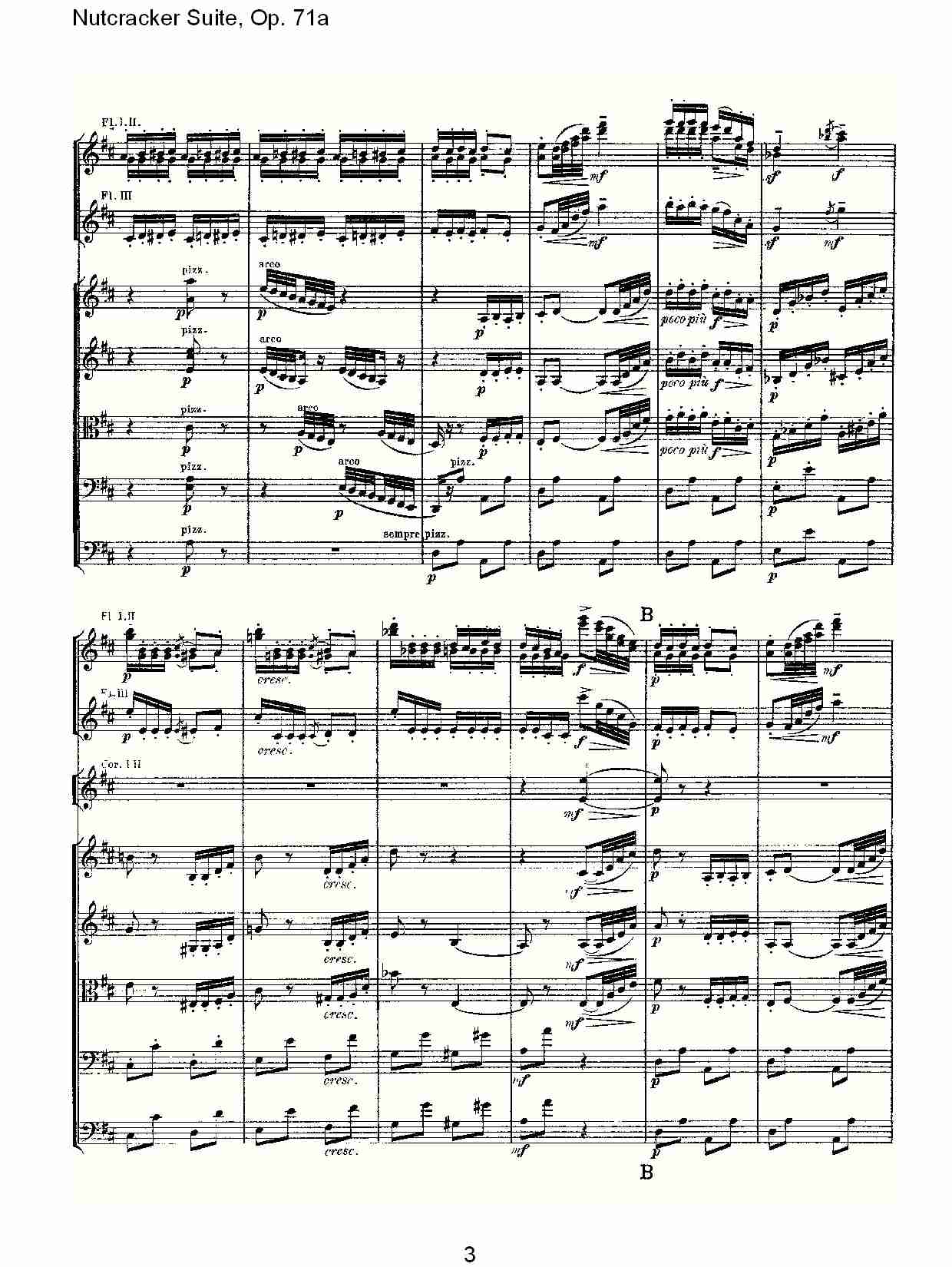 Nutcracker Suite, Op.71a   胡桃铗套曲，Op.71a第七乐章（一）总谱（图3）