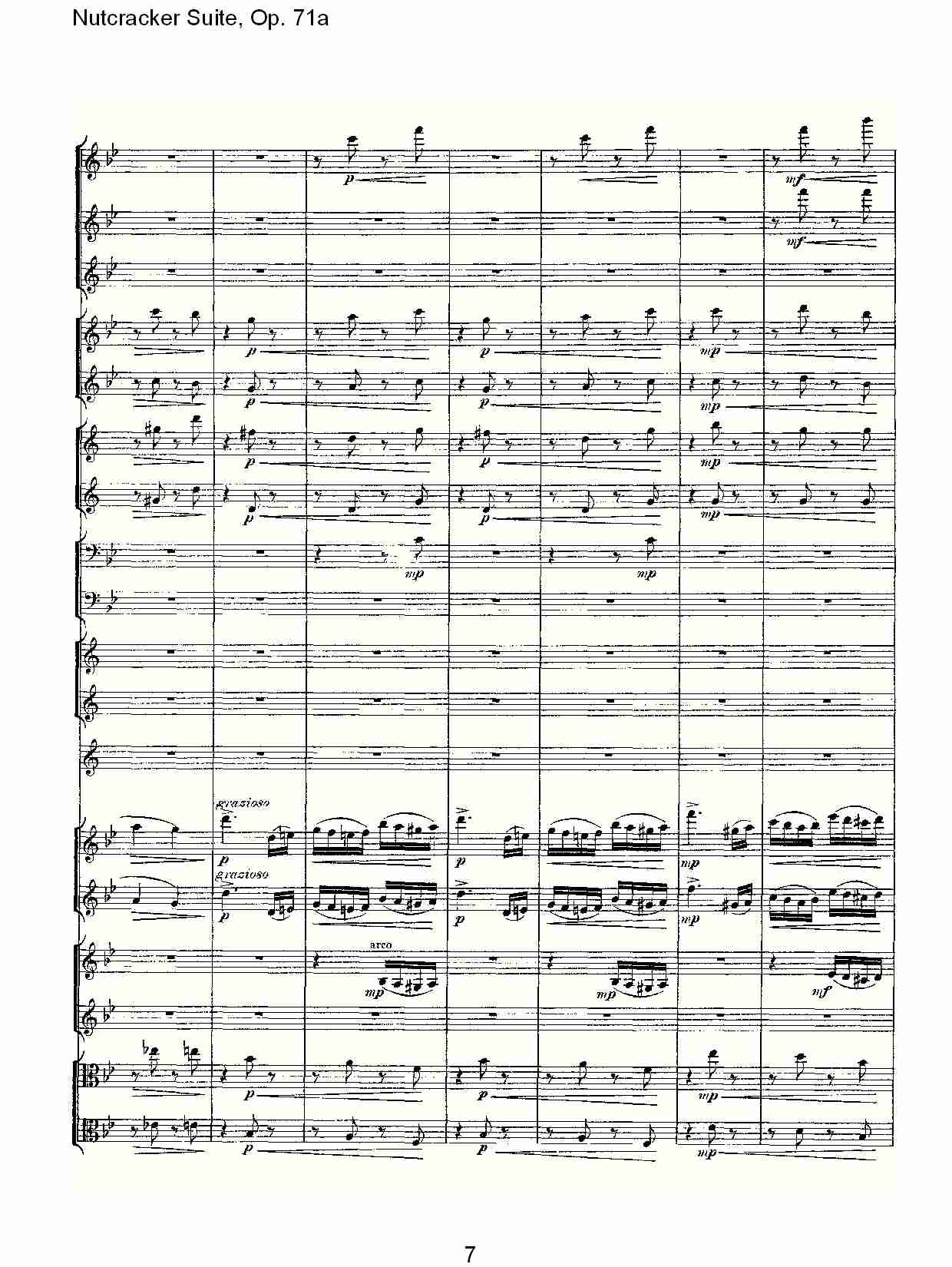 Nutcracker Suite, Op.71a   胡桃铗套曲，Op.71a第一乐章（二）总谱（图2）