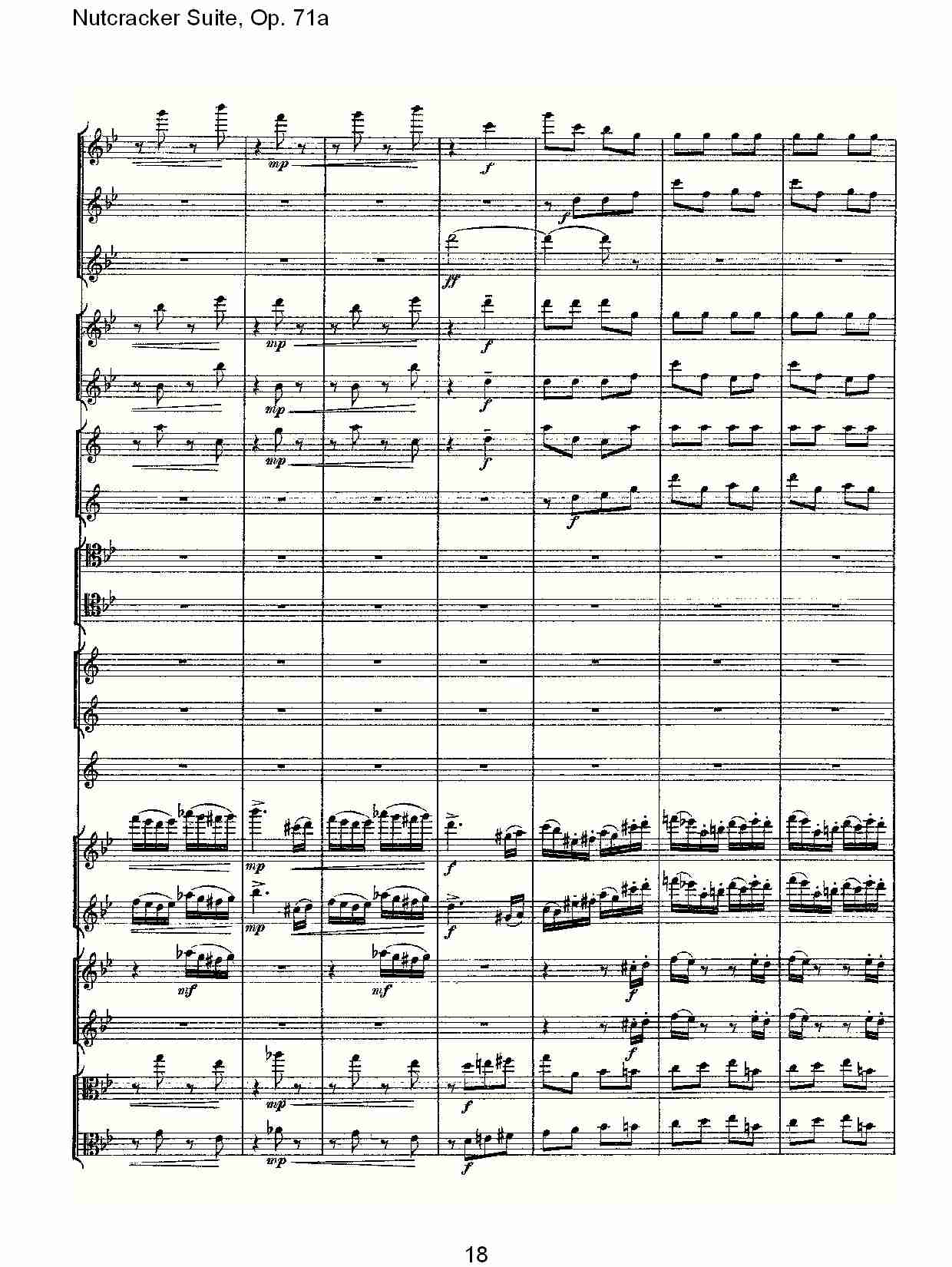 Nutcracker Suite, Op.71a   胡桃铗套曲，Op.71a第一乐章（四）总谱（图3）