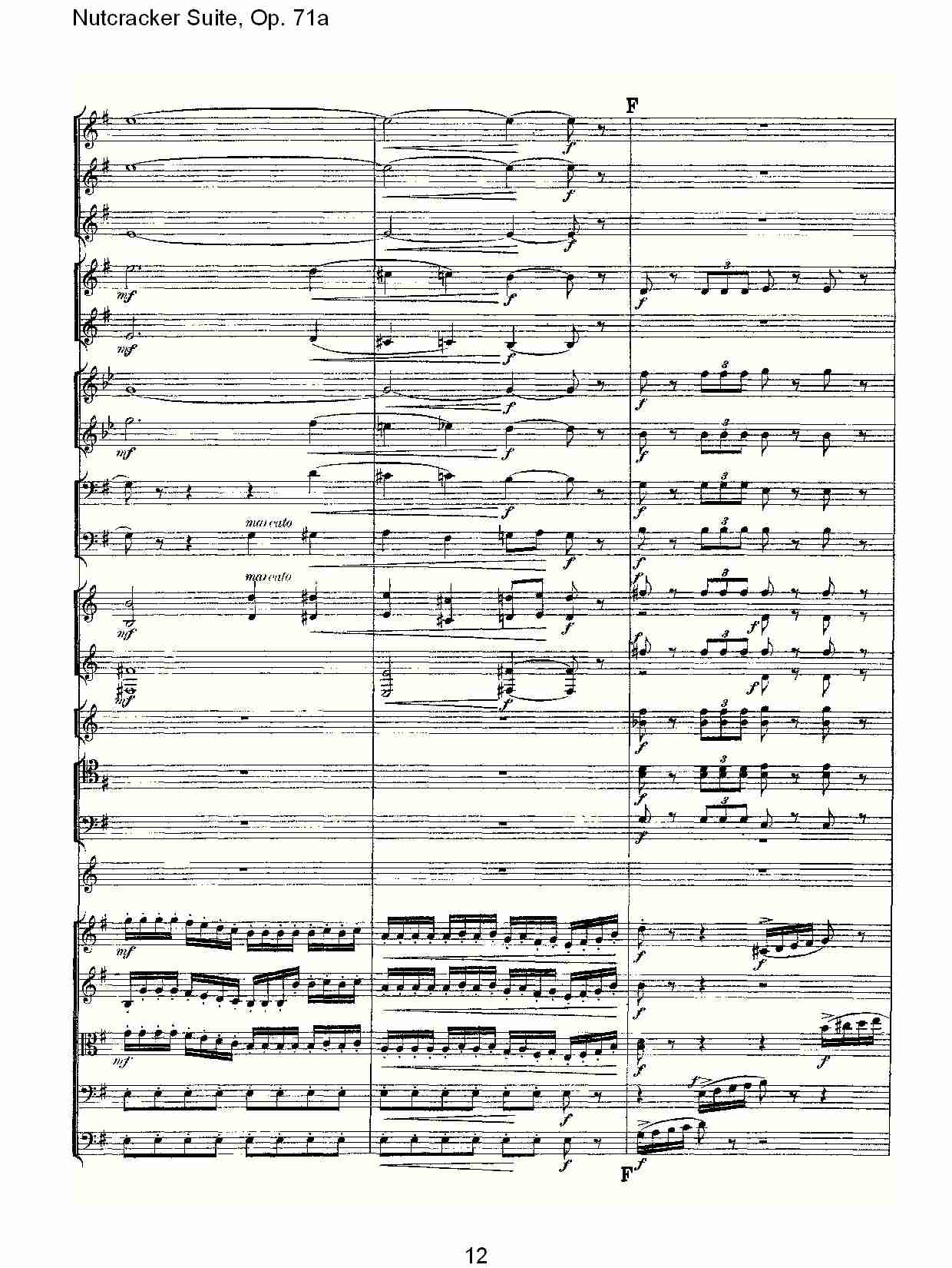 Nutcracker Suite, Op.71a   胡桃铗套曲，Op.71a第二乐章（三）总谱（图2）