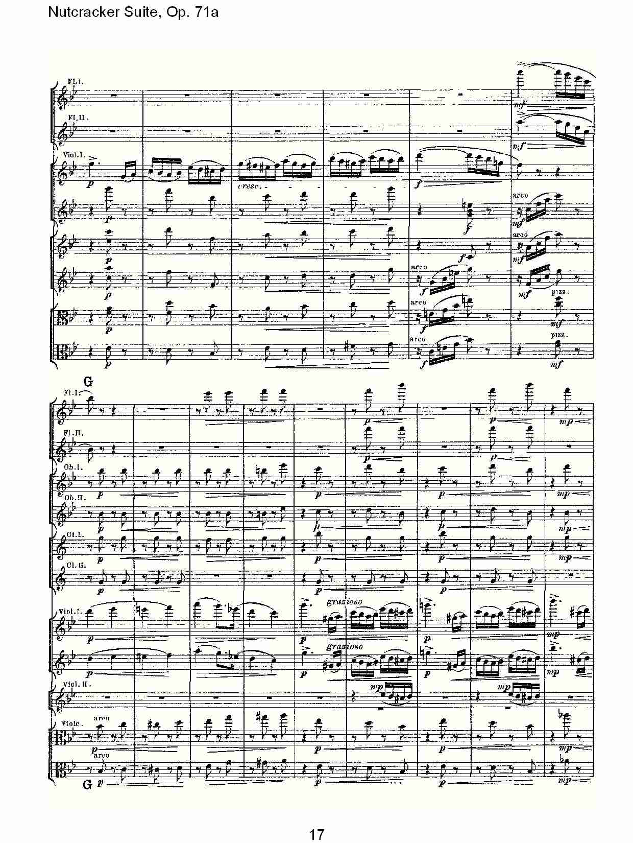 Nutcracker Suite, Op.71a   胡桃铗套曲，Op.71a第一乐章（四）总谱（图2）