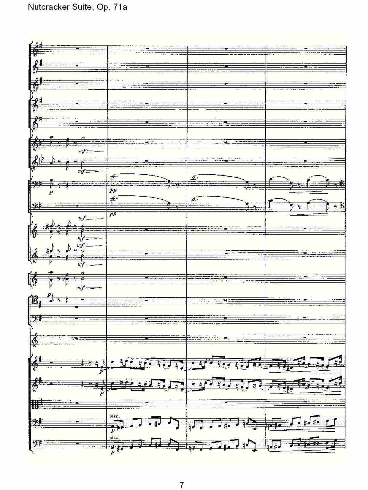 Nutcracker Suite, Op.71a   胡桃铗套曲，Op.71a第二乐章（二）总谱（图2）