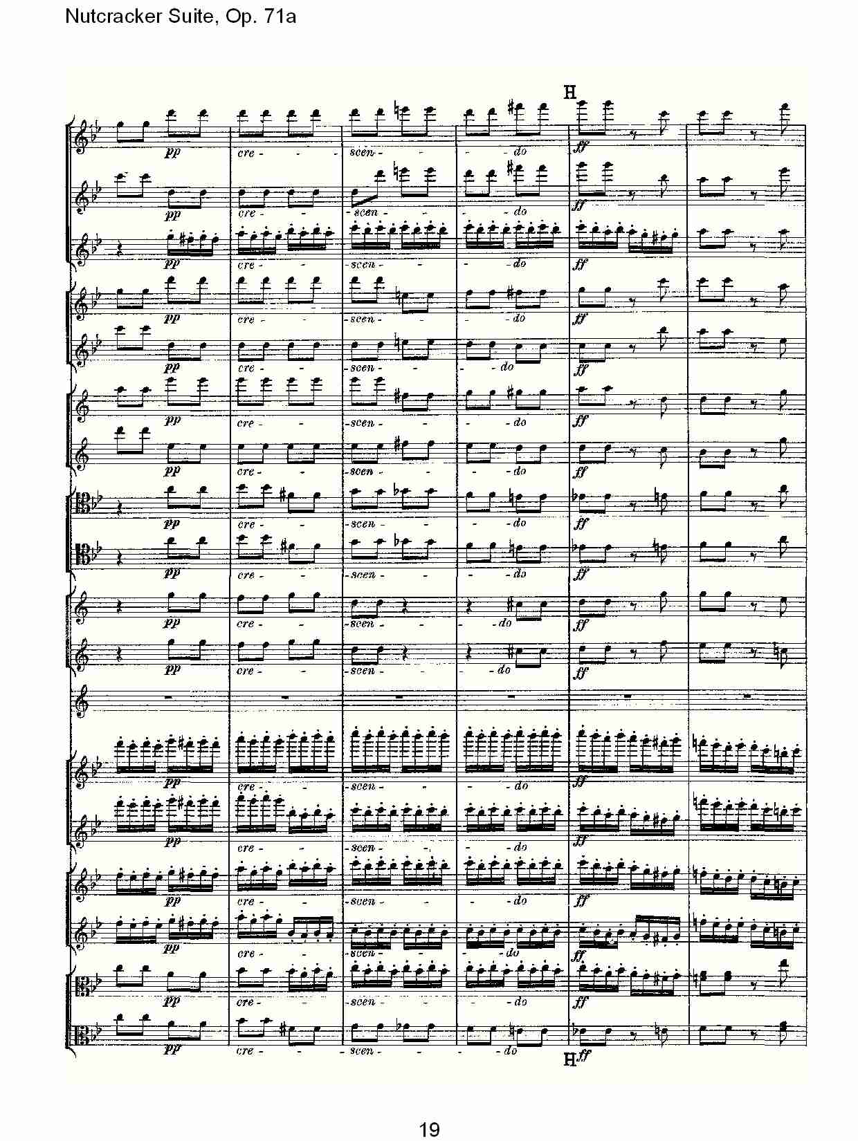 Nutcracker Suite, Op.71a   胡桃铗套曲，Op.71a第一乐章（四）总谱（图4）