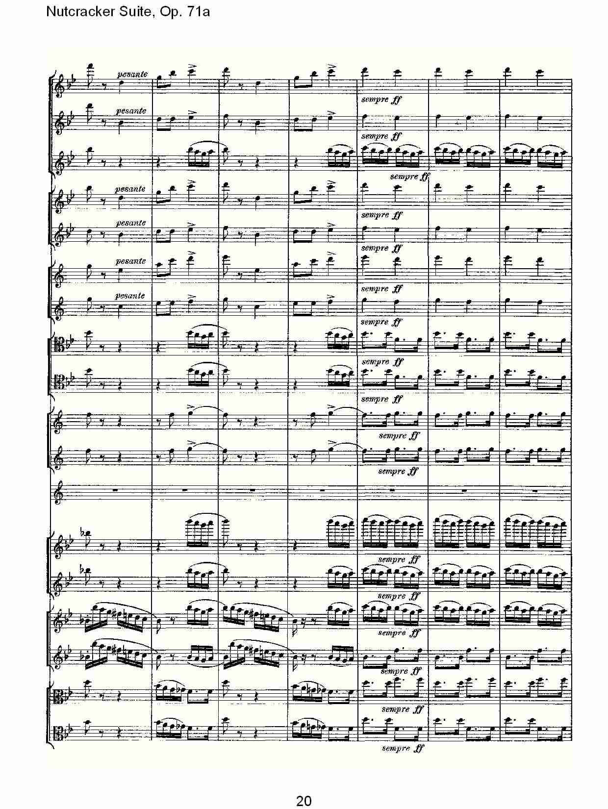 Nutcracker Suite, Op.71a   胡桃铗套曲，Op.71a第一乐章（四）总谱（图5）