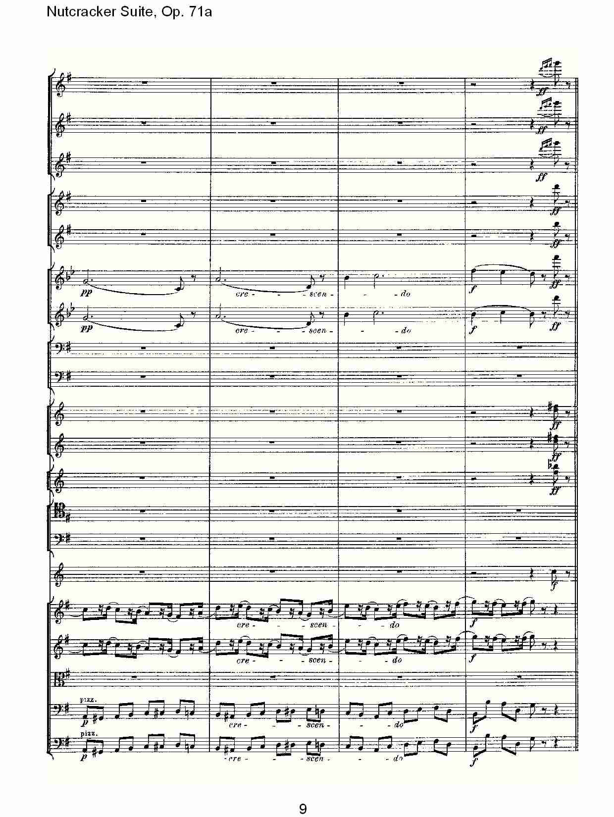Nutcracker Suite, Op.71a   胡桃铗套曲，Op.71a第二乐章（二）总谱（图4）