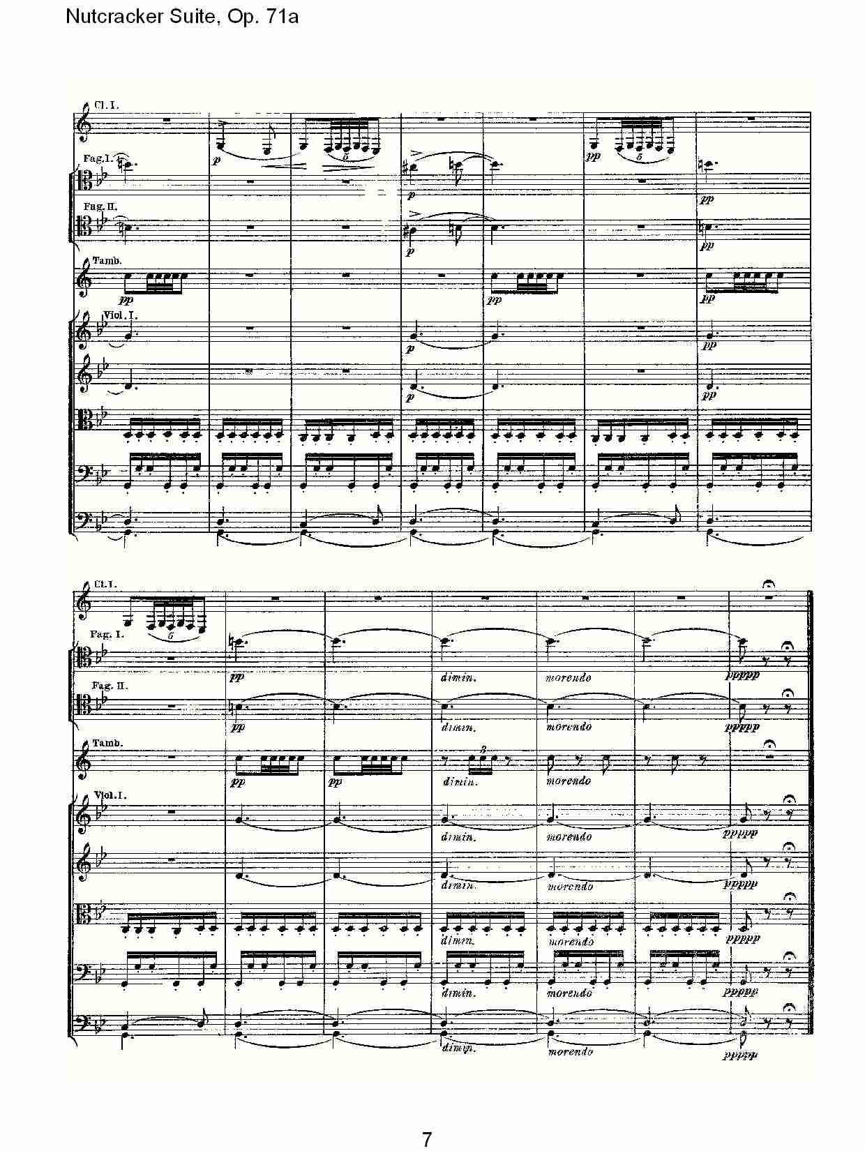 Nutcracker Suite, Op.71a   胡桃铗套曲，Op.71a第五乐章（二）总谱（图2）