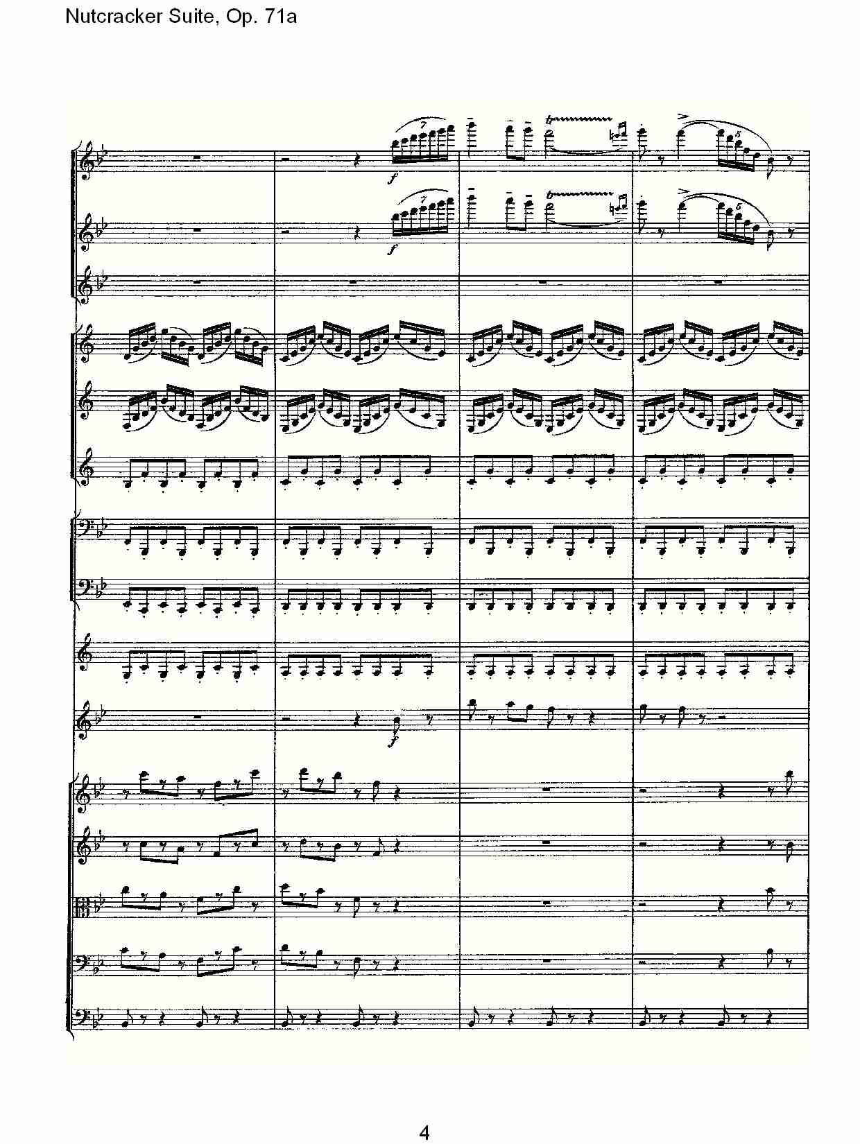 Nutcracker Suite, Op.71a   胡桃铗套曲，Op.71a第六乐章（一）总谱（图4）