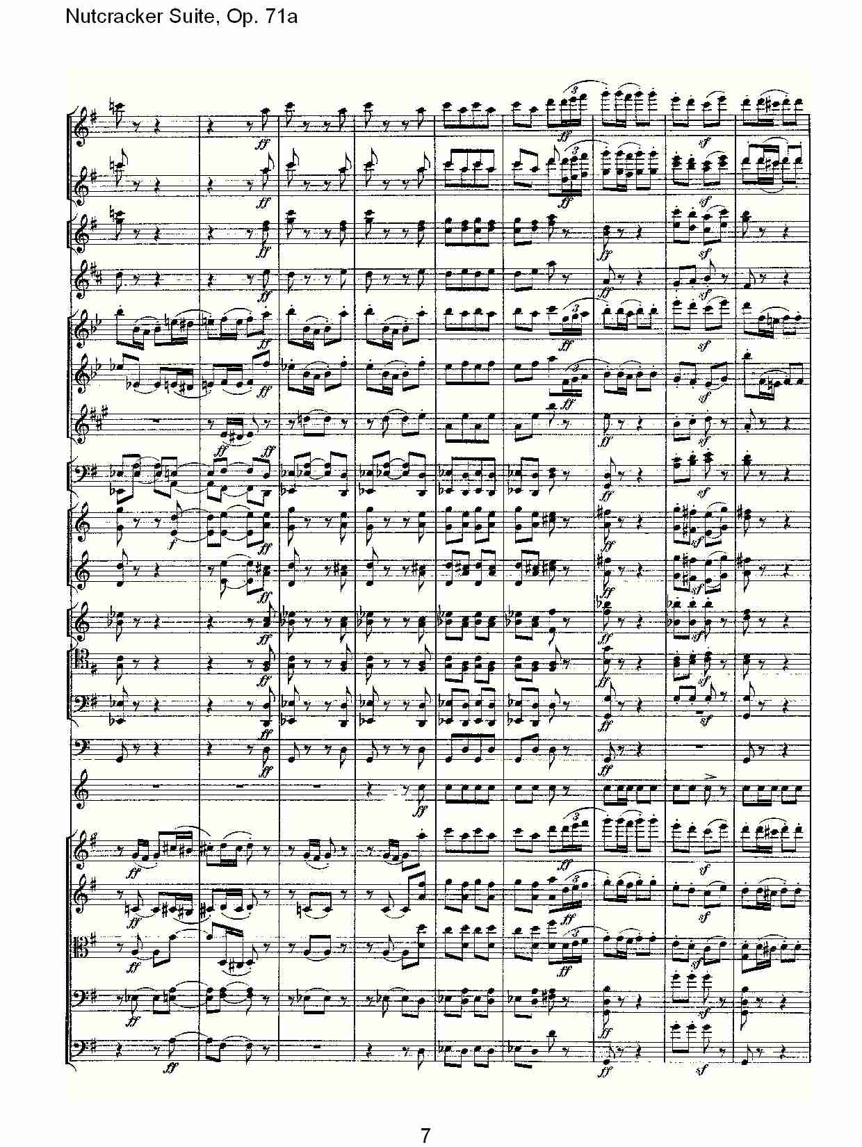 Nutcracker Suite, Op.71a   胡桃铗套曲，Op.71a第四乐章（二）总谱（图2）