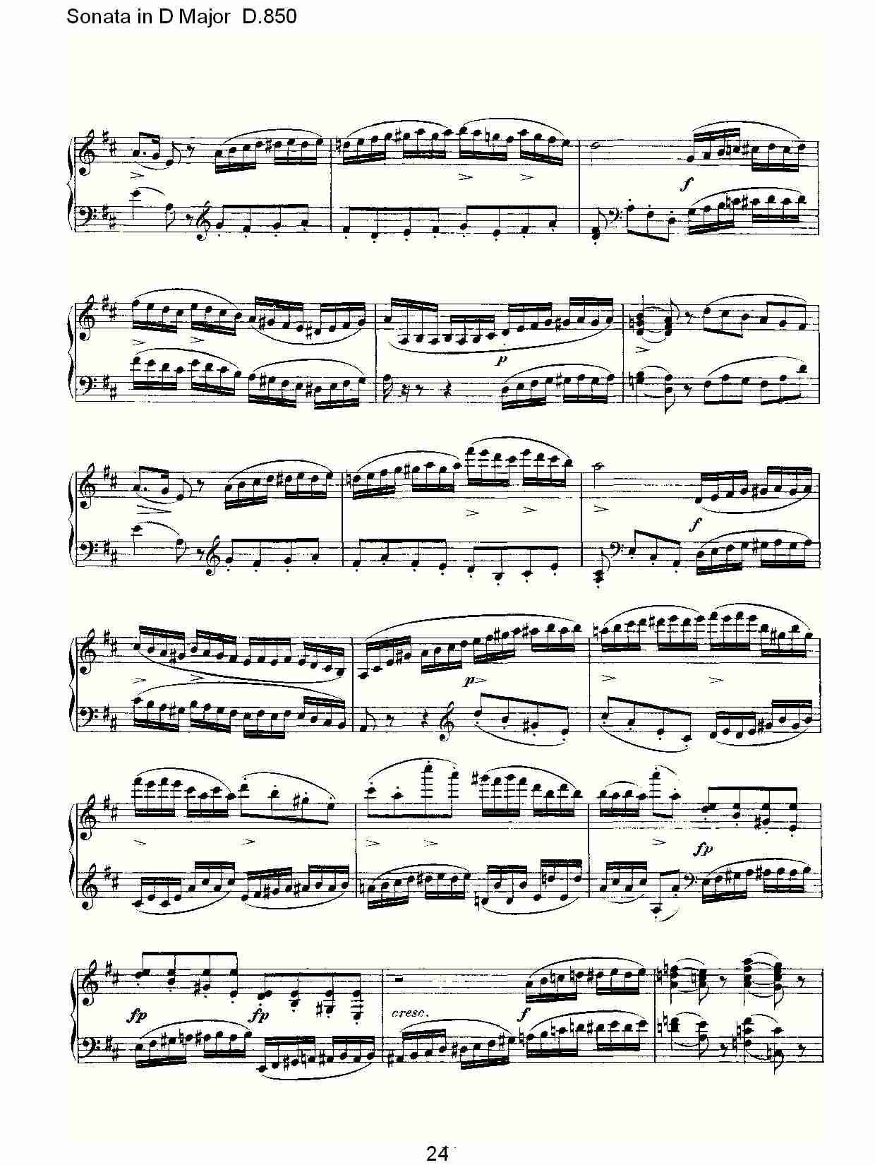 Sonata in D Major D.850   D大调奏鸣曲D.850（五）总谱（图4）