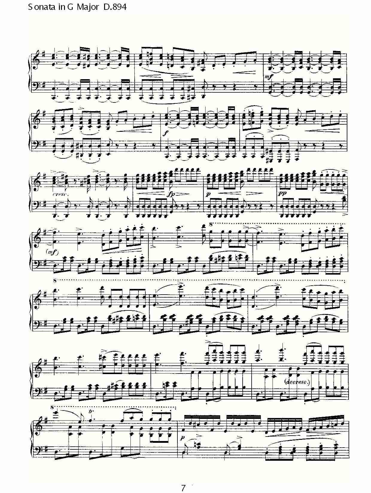 Sonata in G Major D.894 G大调奏鸣曲D.894（二）总谱（图2）