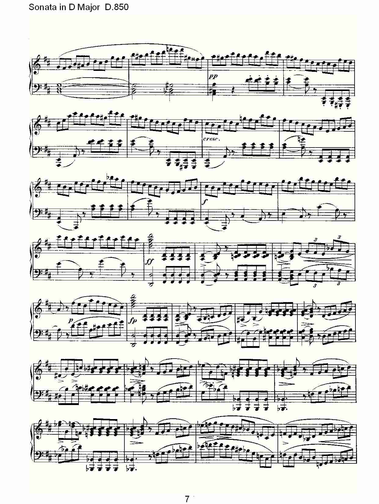 Sonata in D Major D.850   D大调奏鸣曲D.850（二）总谱（图2）