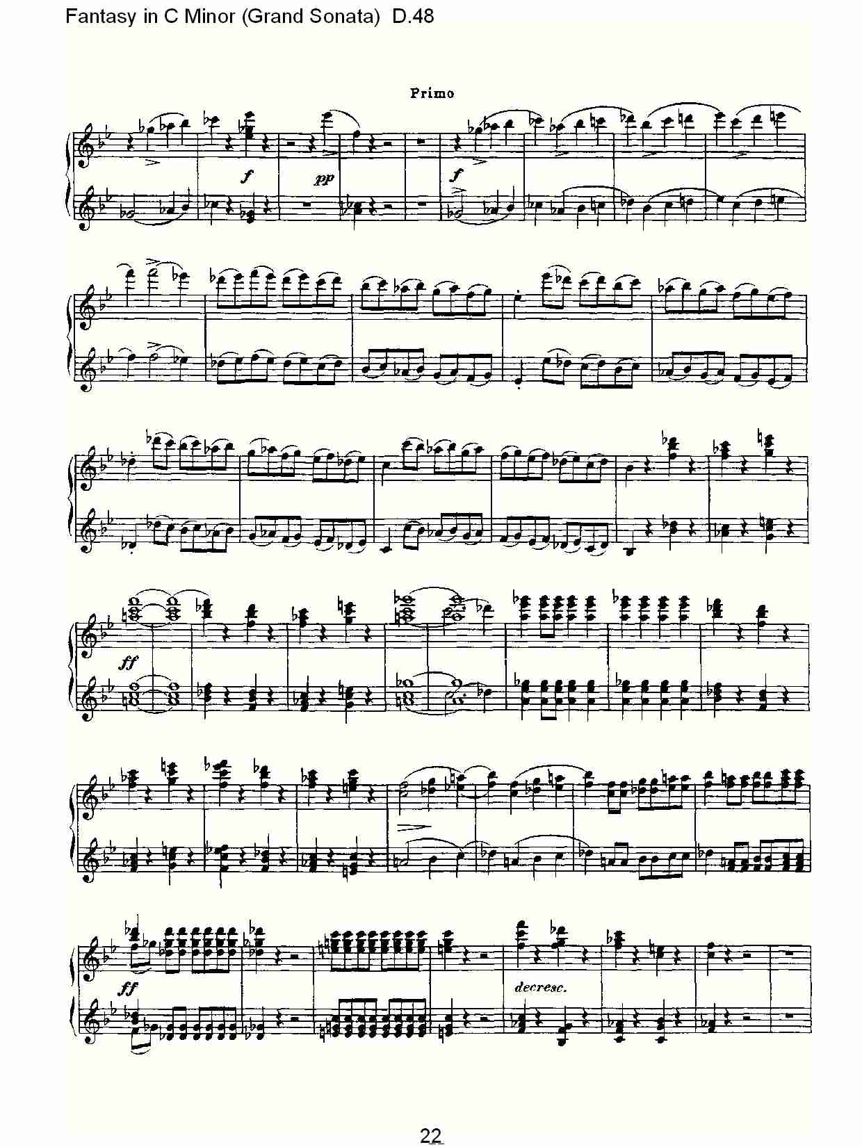 C小调幻想曲（豪华奏鸣曲）D.48（五）总谱（图2）