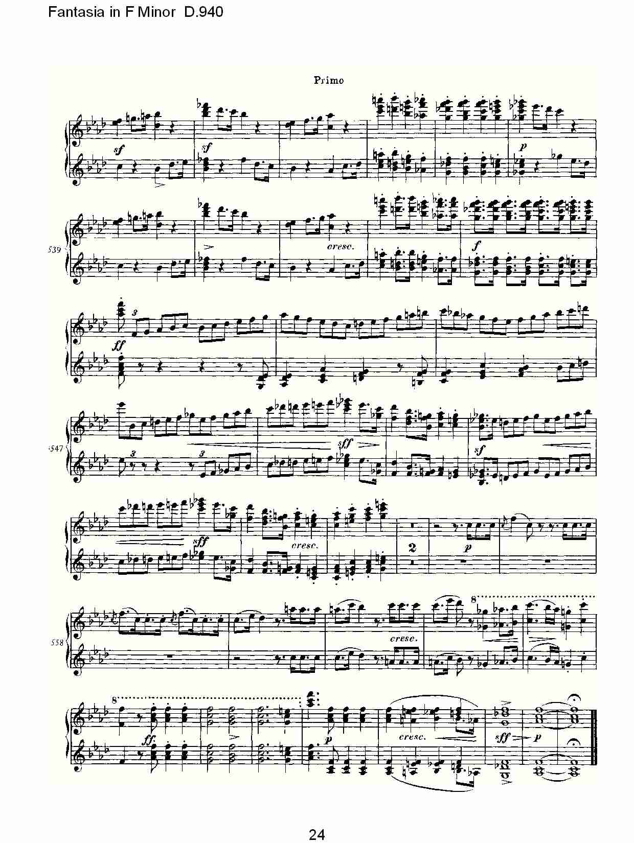 Fantasia in F Minor D.940  F小调幻想曲D.940（五）总谱（图4）