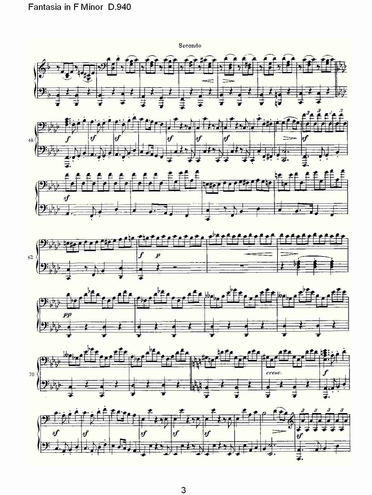 Fantasia in F Minor D.940  F小调幻想曲D.940（一）总谱（图3）