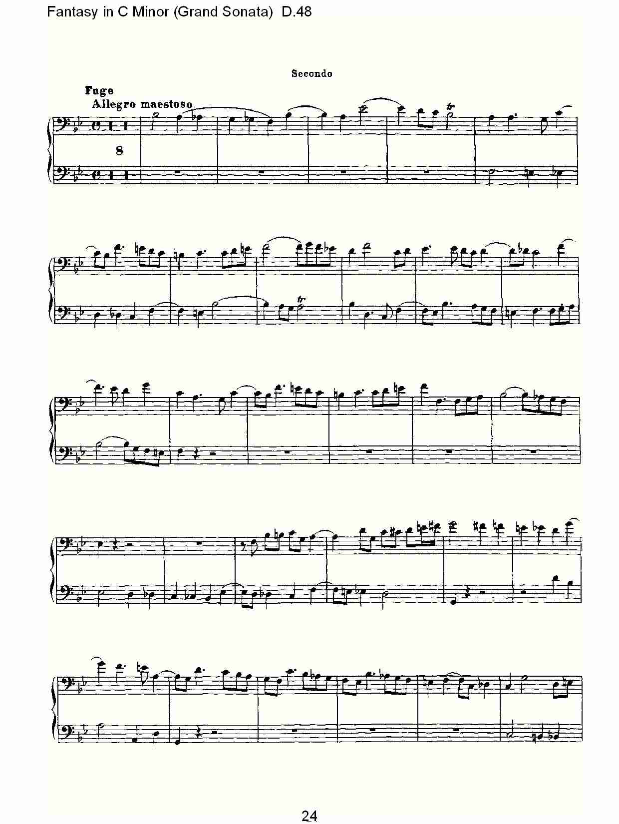C小调幻想曲（豪华奏鸣曲）D.48（五）总谱（图4）