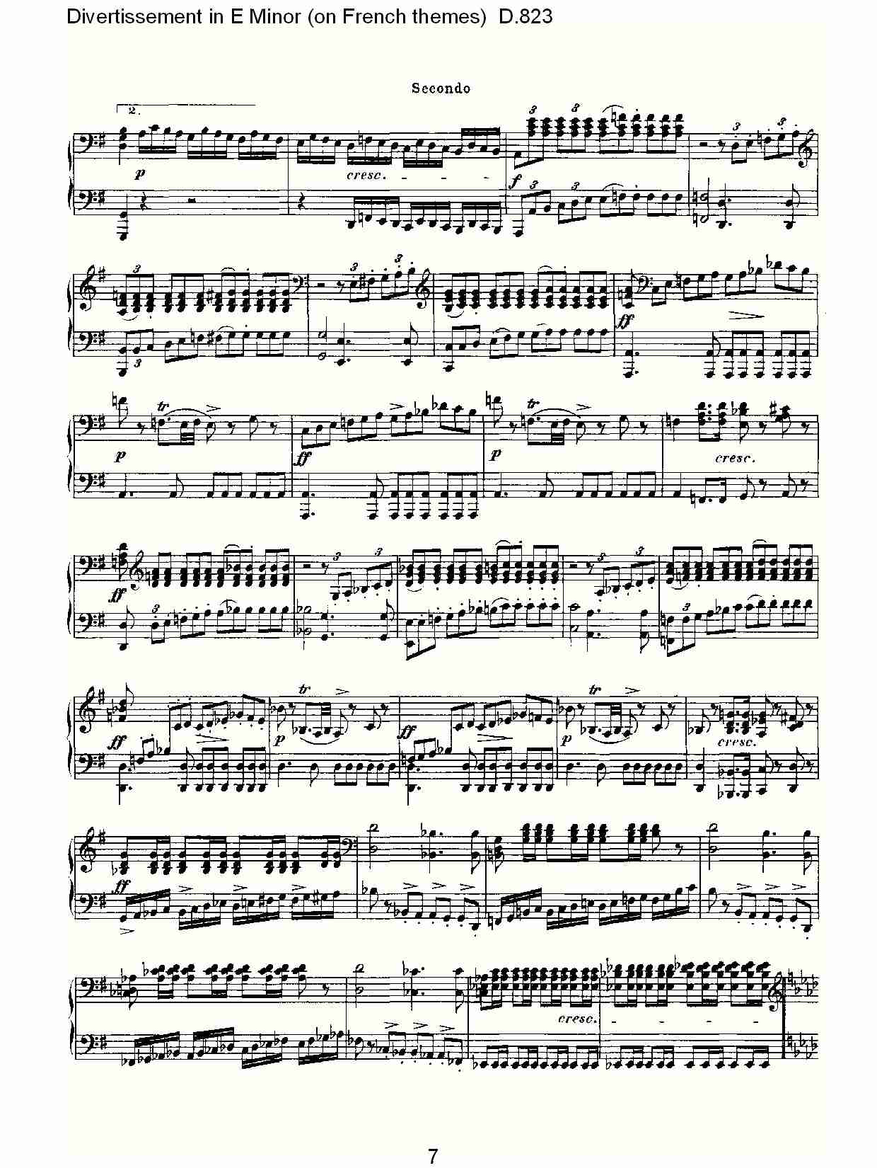 E小调嬉戏曲（法国主题）D.823（二）总谱（图2）