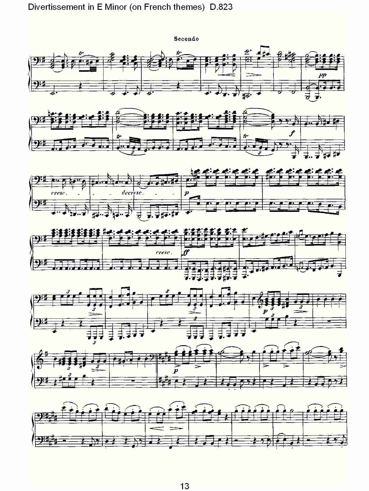 E小调嬉戏曲（法国主题）D.823（三）总谱（图4）