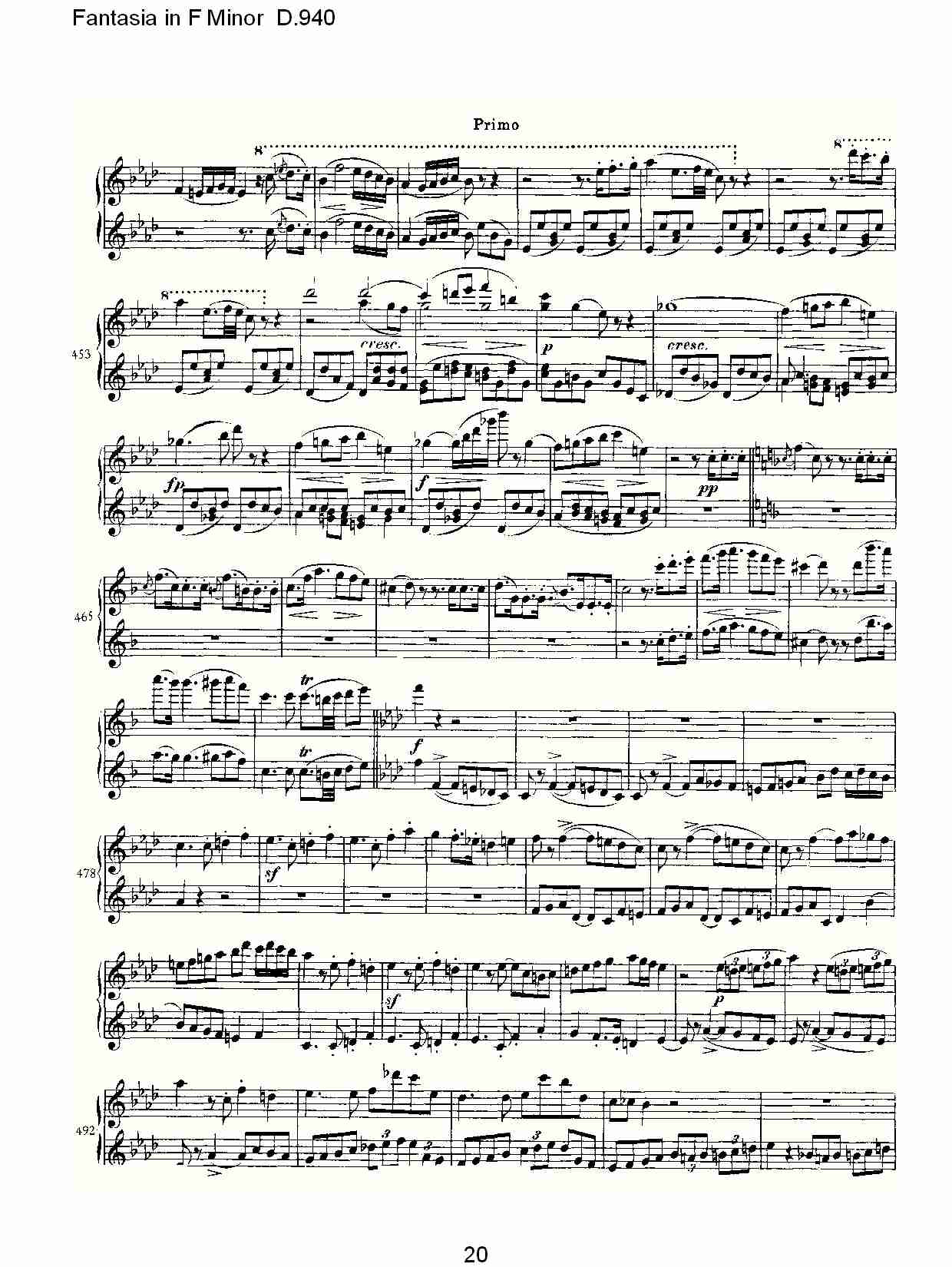 Fantasia in F Minor D.940  F小调幻想曲D.940（四）总谱（图5）