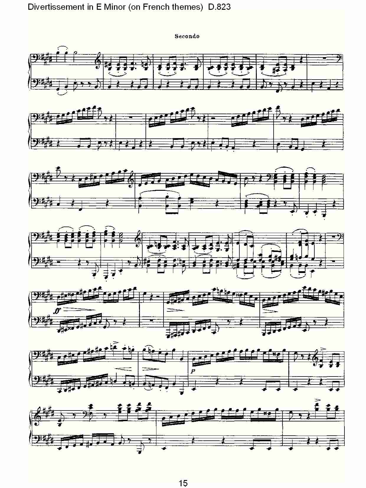 E小调嬉戏曲（法国主题）D.823（三）总谱（图6）