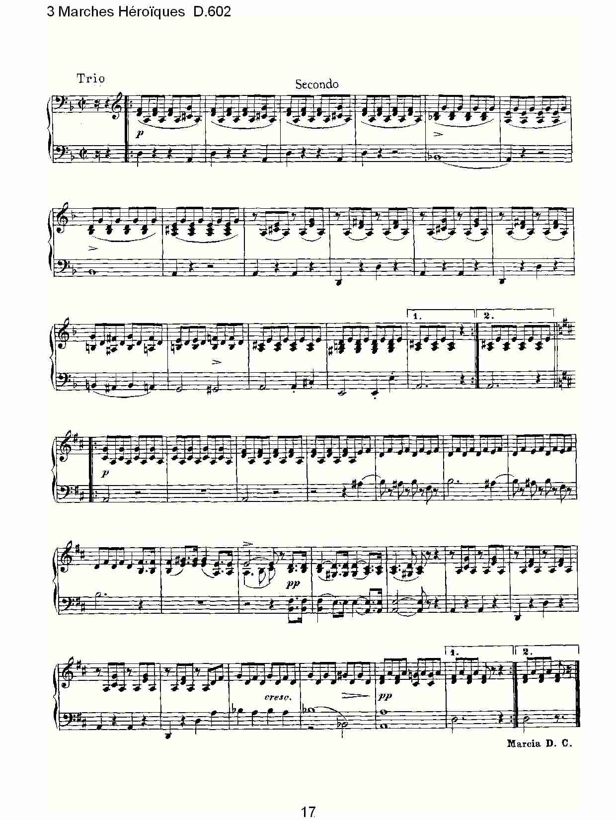 3进行曲Héroïques D.602（四）总谱（图2）