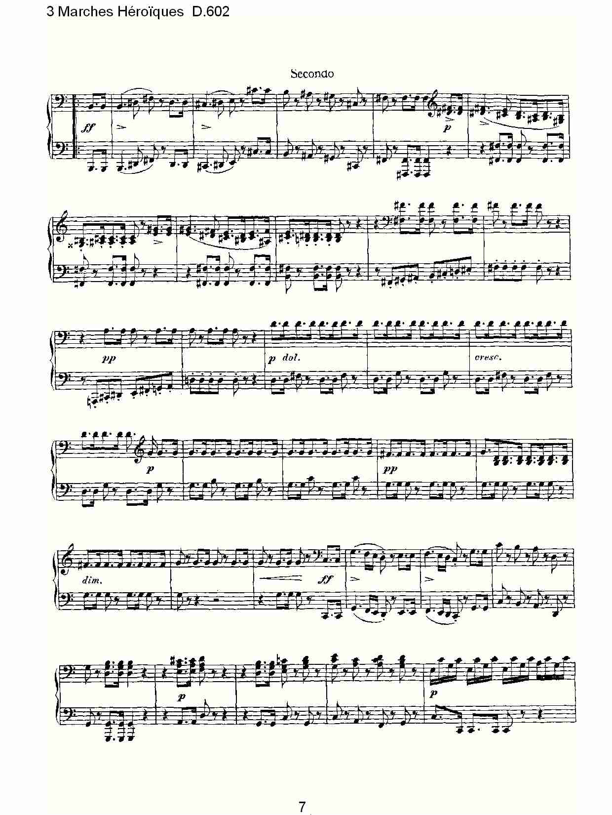 3进行曲Héroïques D.602（二）总谱（图2）