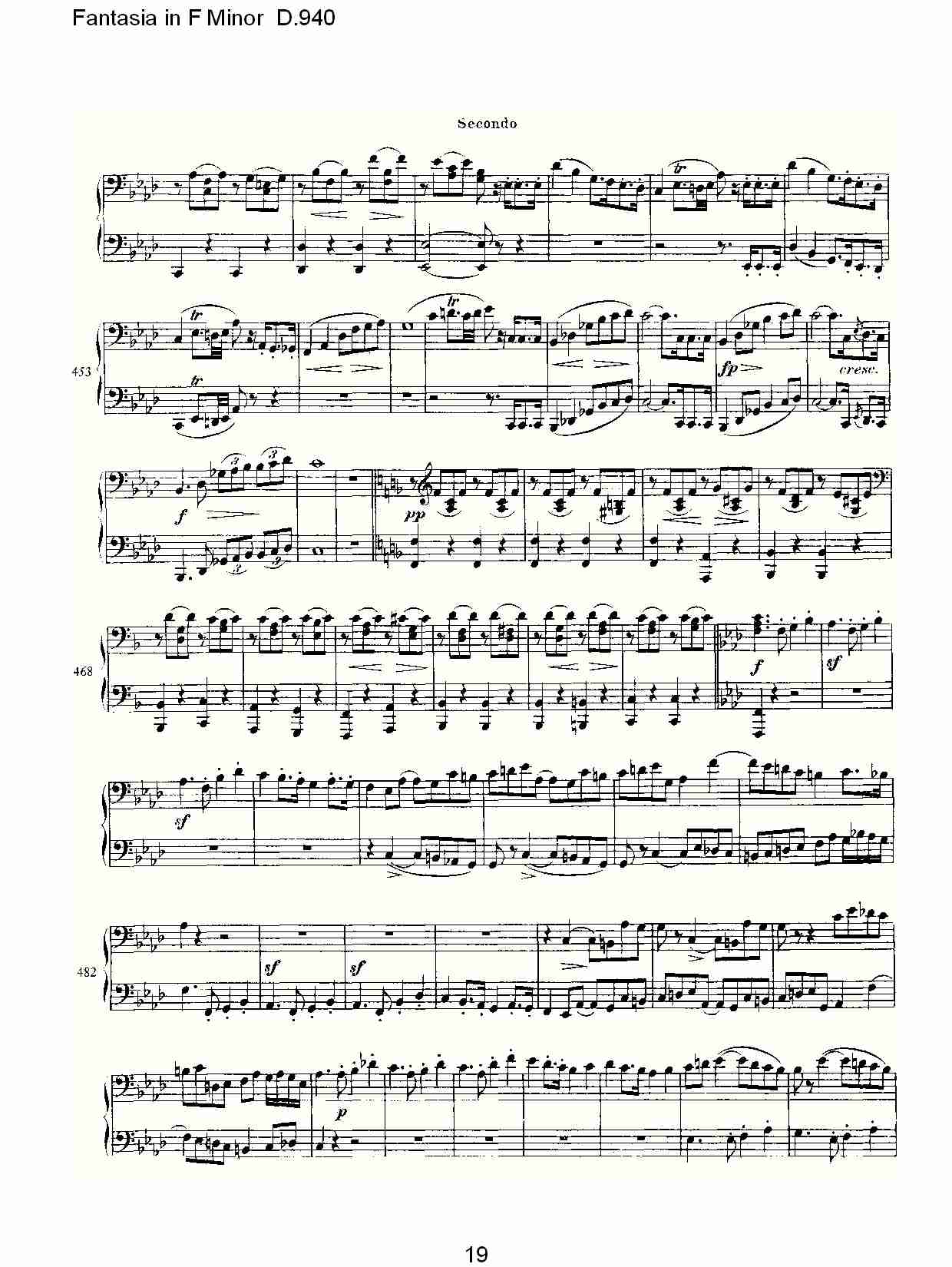 Fantasia in F Minor D.940  F小调幻想曲D.940（四）总谱（图4）