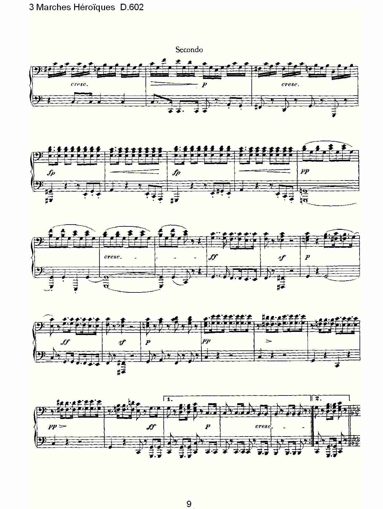 3进行曲Héroïques D.602（二）总谱（图4）